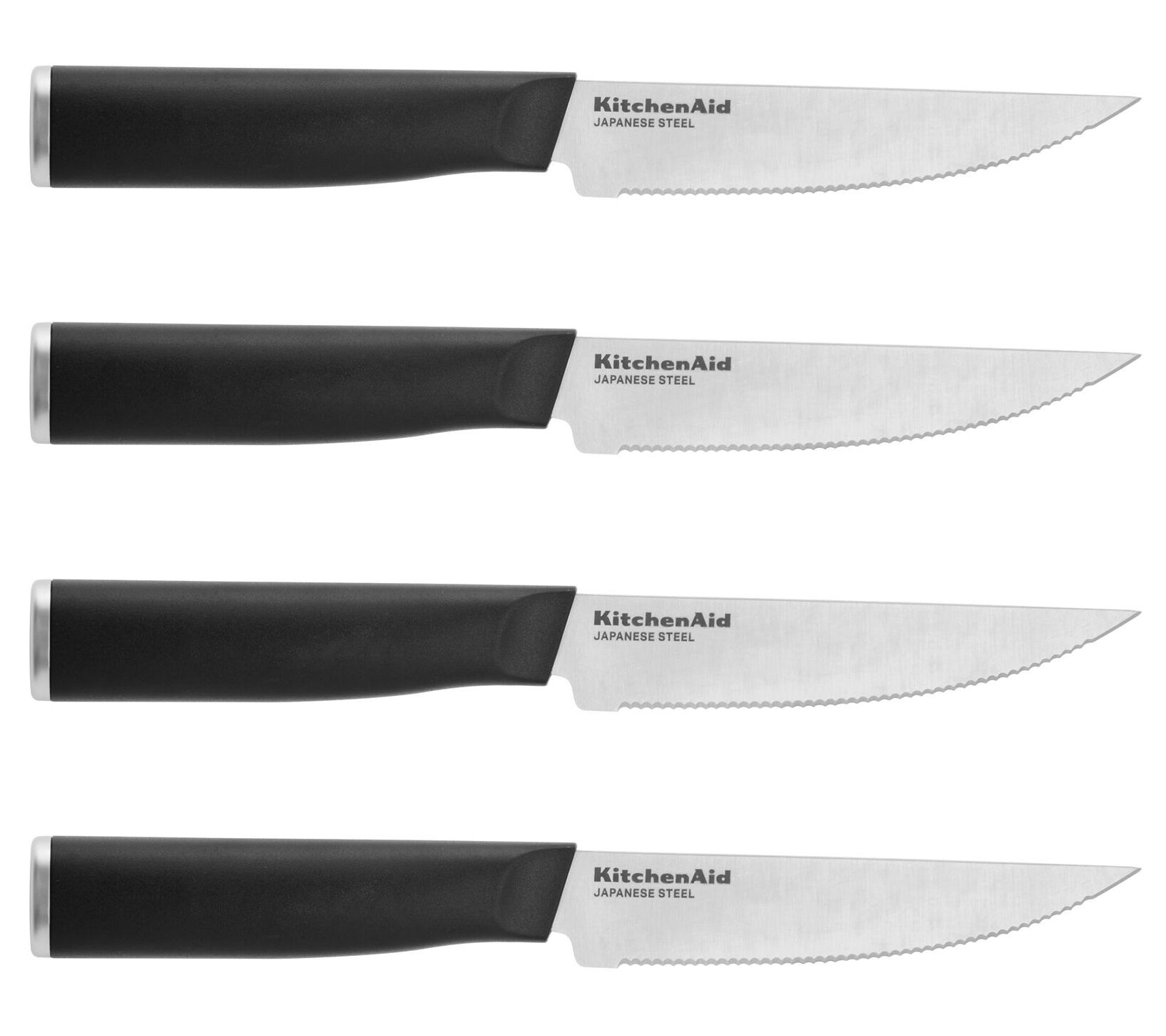 Emojoy Steak Knife Set of 2 Non Serrated Steak Knives Stainless