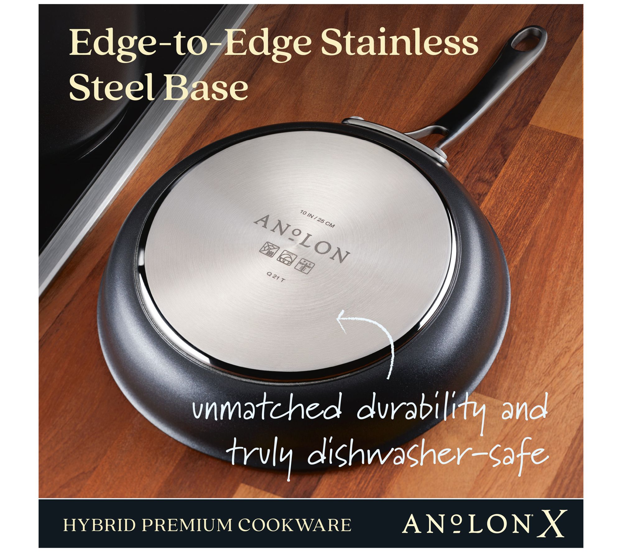 Anolon X Hybrid Nonstick Aluminum 7pc CookwareSet 