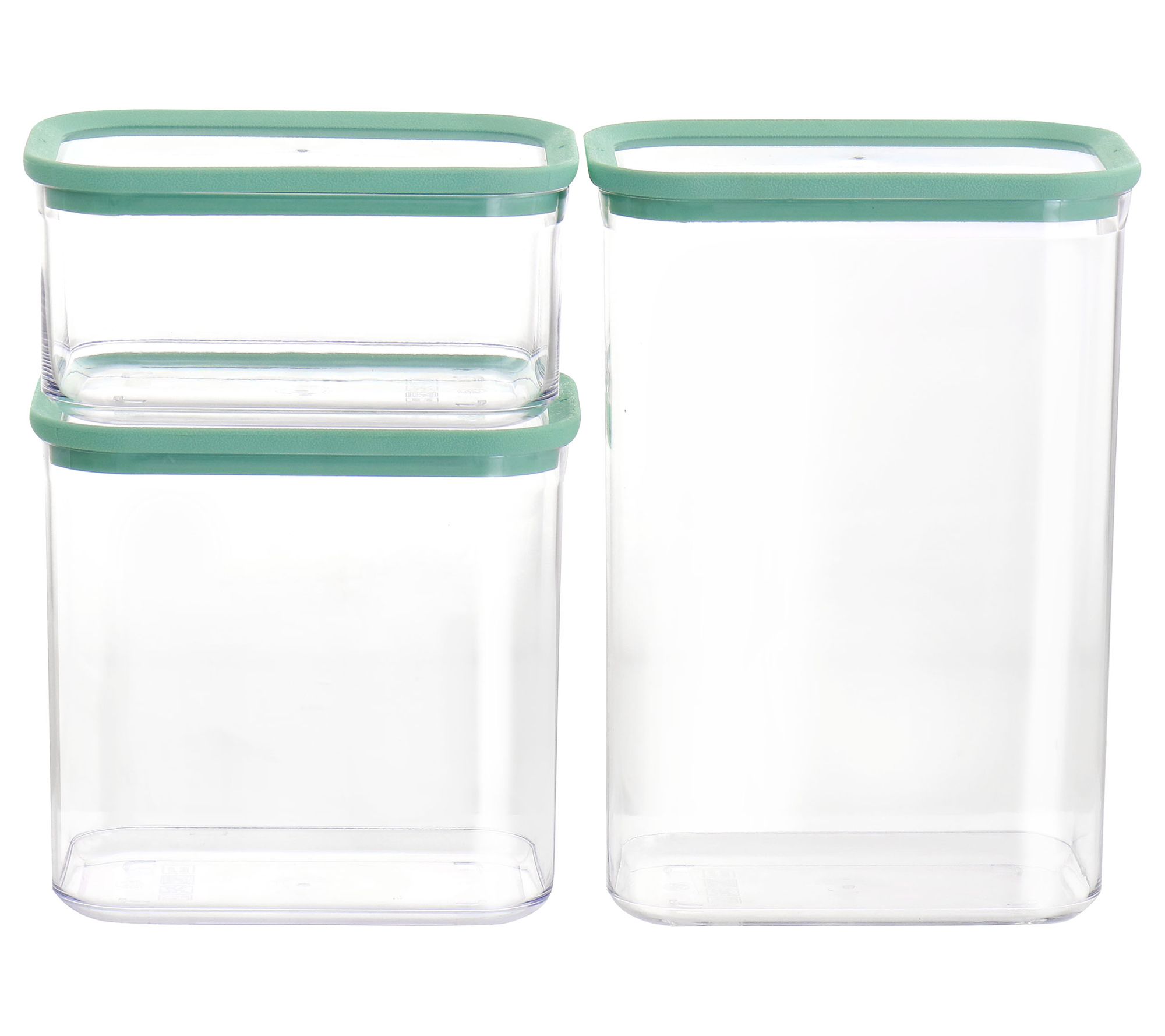 Berghoff Leo 3pc Glass Container Set, Airtight Lids : Target