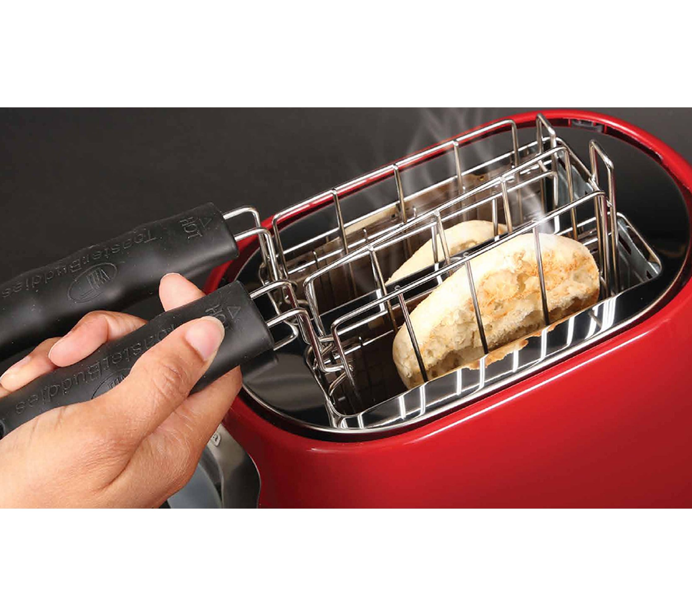 Toaster Buddies Set of 2 Stainless Steel Baskets
