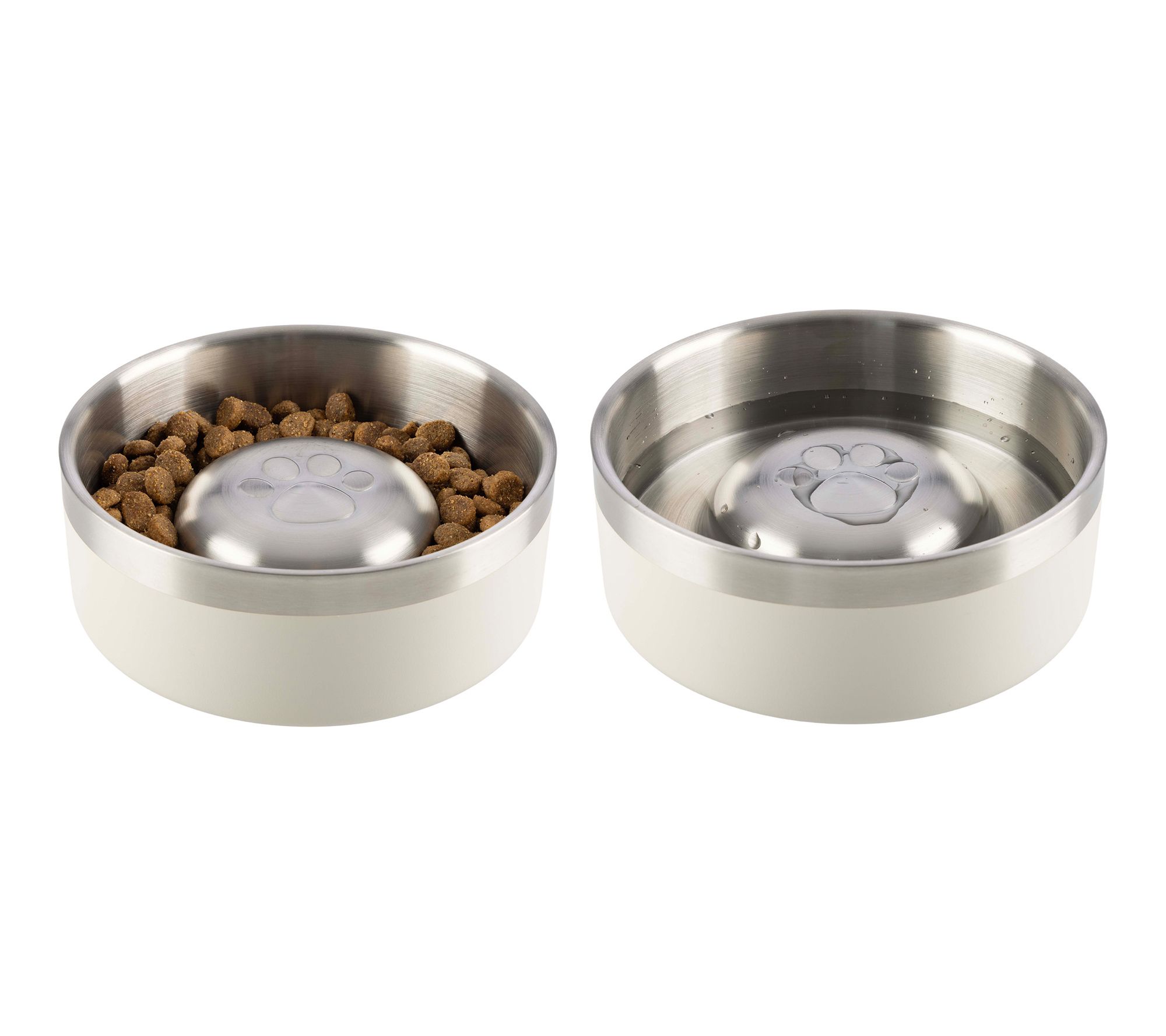PETMAKER 30oz Double Wall Insulated Slow Feeding Pet Bowls