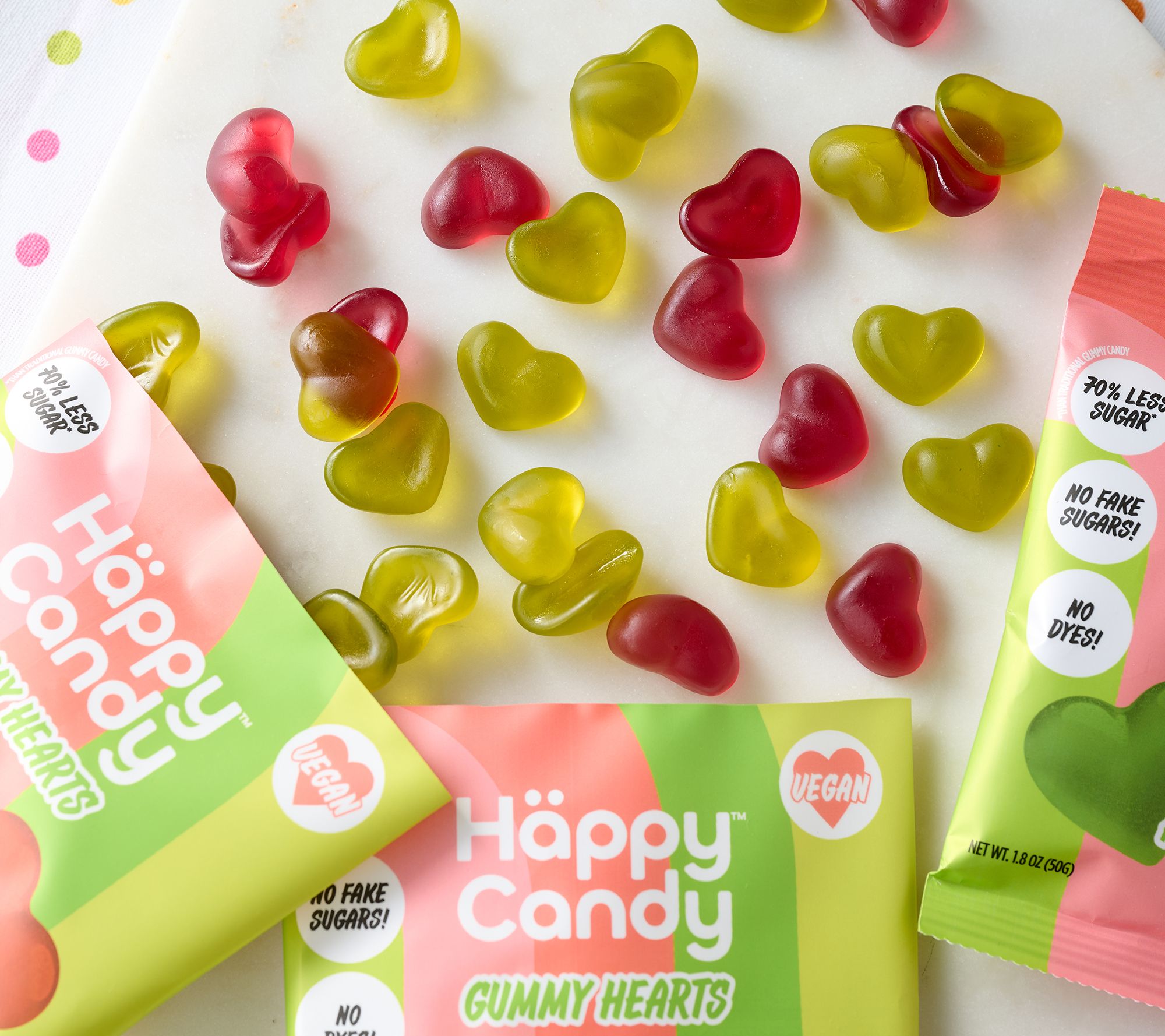 Happy Candy (8) 1.8oz Snack Size Bags Gummy Candy