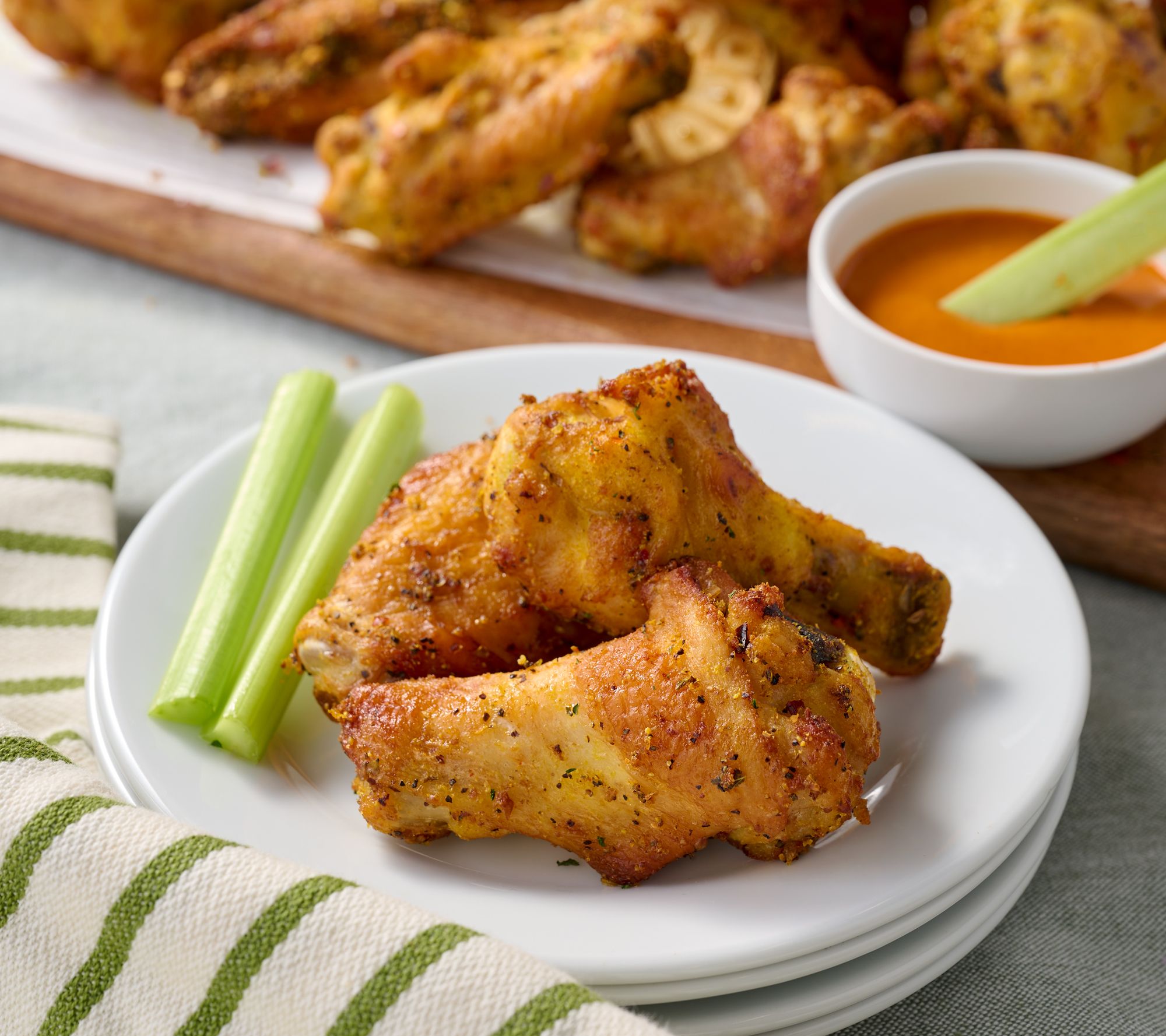 SH 2/2 Corky's BBQ 4-lbs of Seasoned & Roasted Chicken Wings