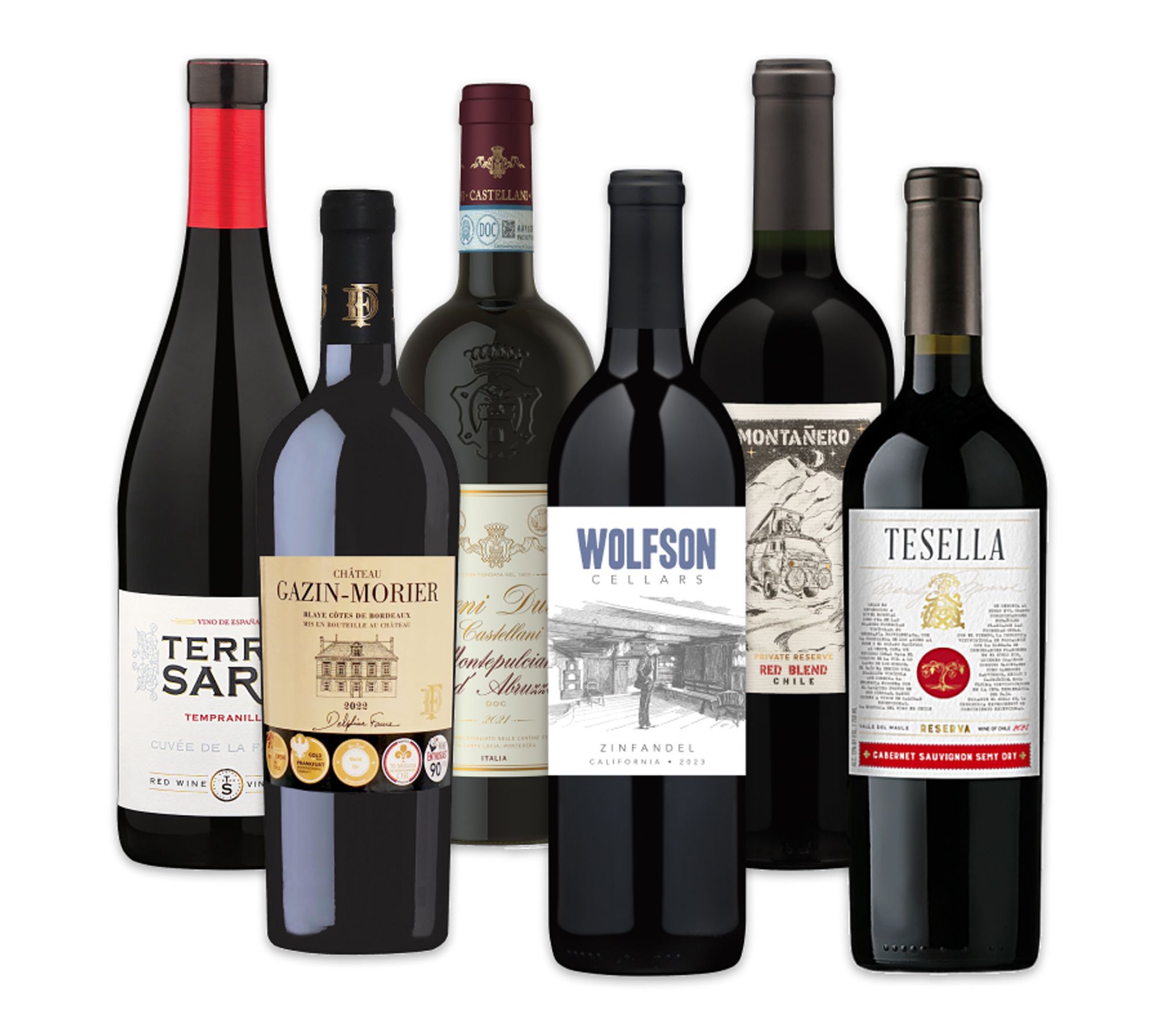 Hemisphere (6) 750ml Btl Red, Set, Pour: Red Wine Collection