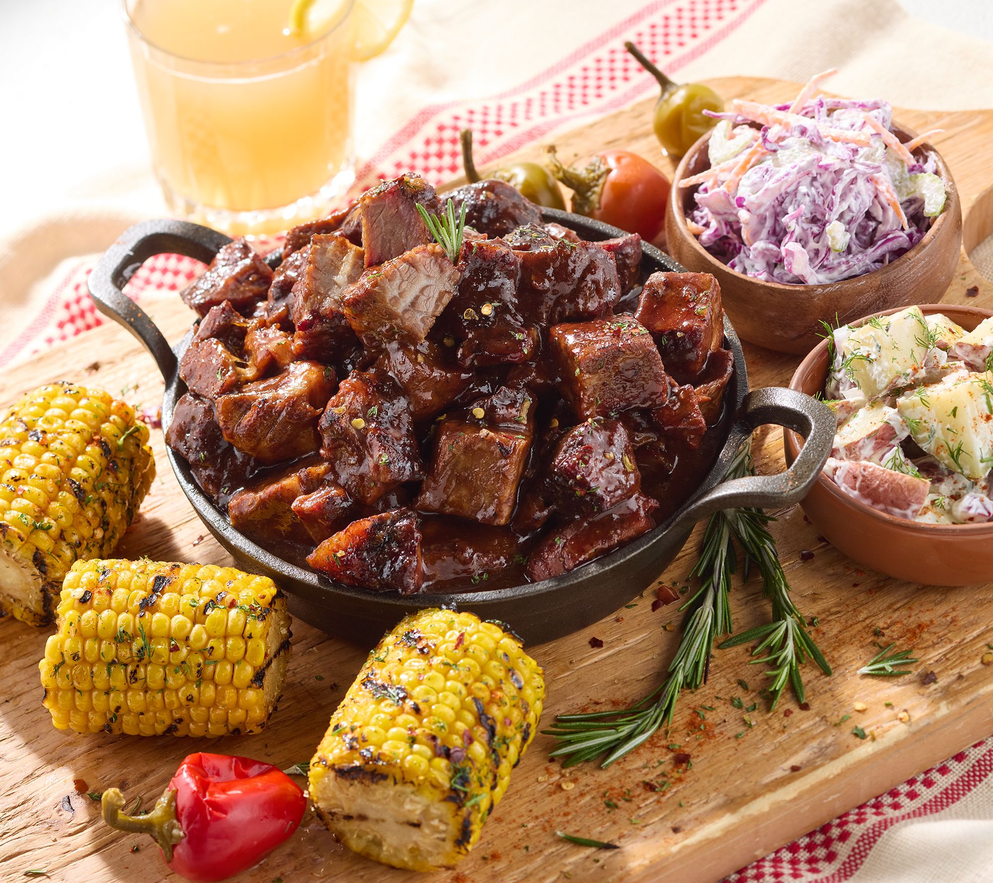 Corky's BBQ (3) 1-lb Beef Burnt Ends In Original BBQ Sauce