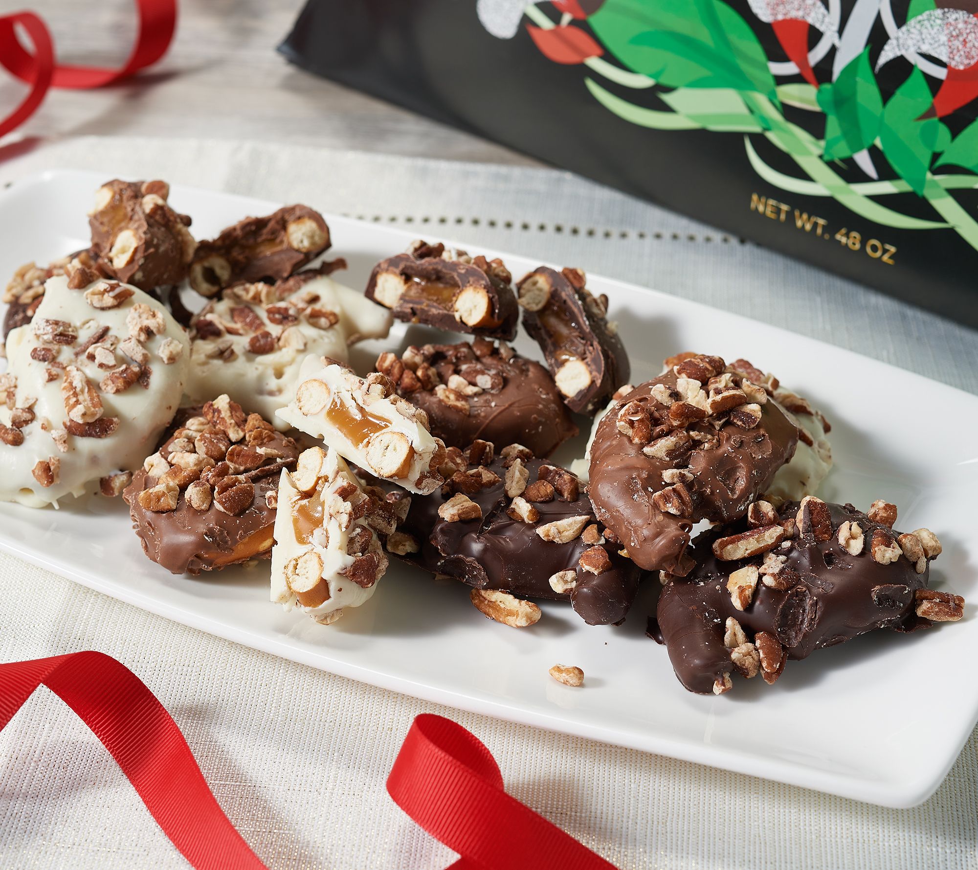 Landies Candies 27Piece Caramel Pecan Pretzel Splitz