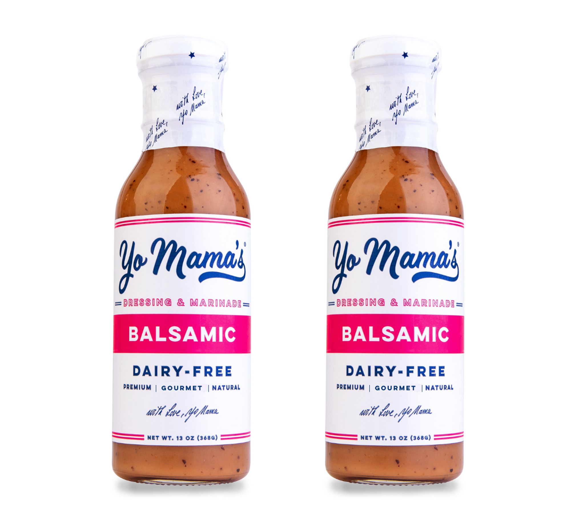 Yo Mama's (2) 13-oz Honey Balsamic Dressing & Marinade