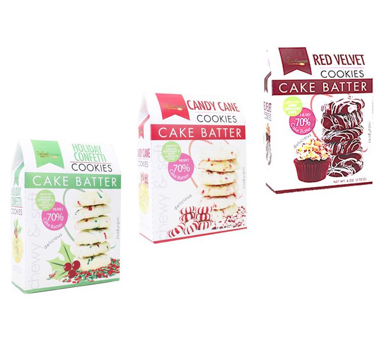 Ships 12/5 Too Good Gourmet Set of 3 Holiday Cake Cookies