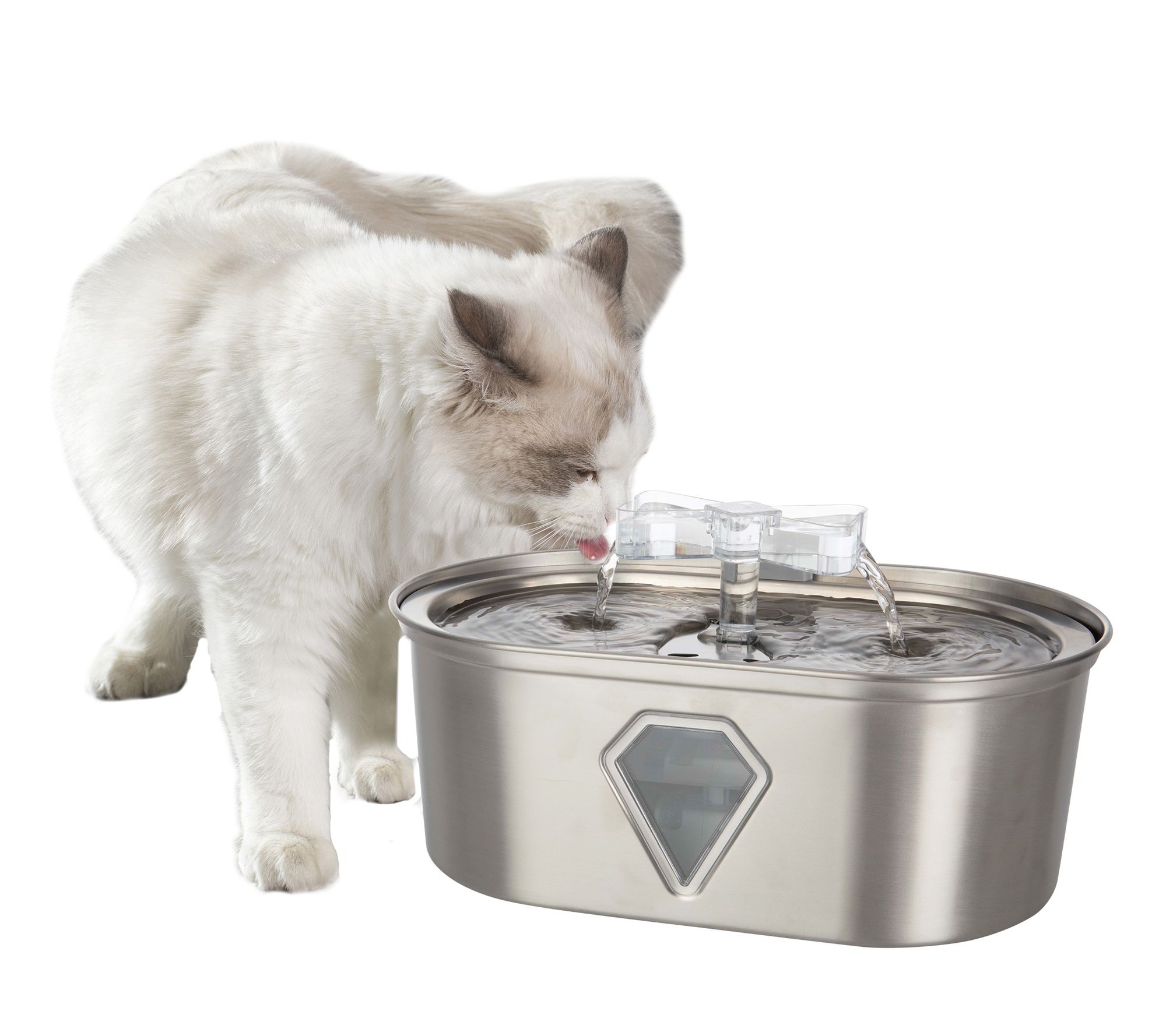 Petmaker Stainless Steel Water Fountain for Small Pets