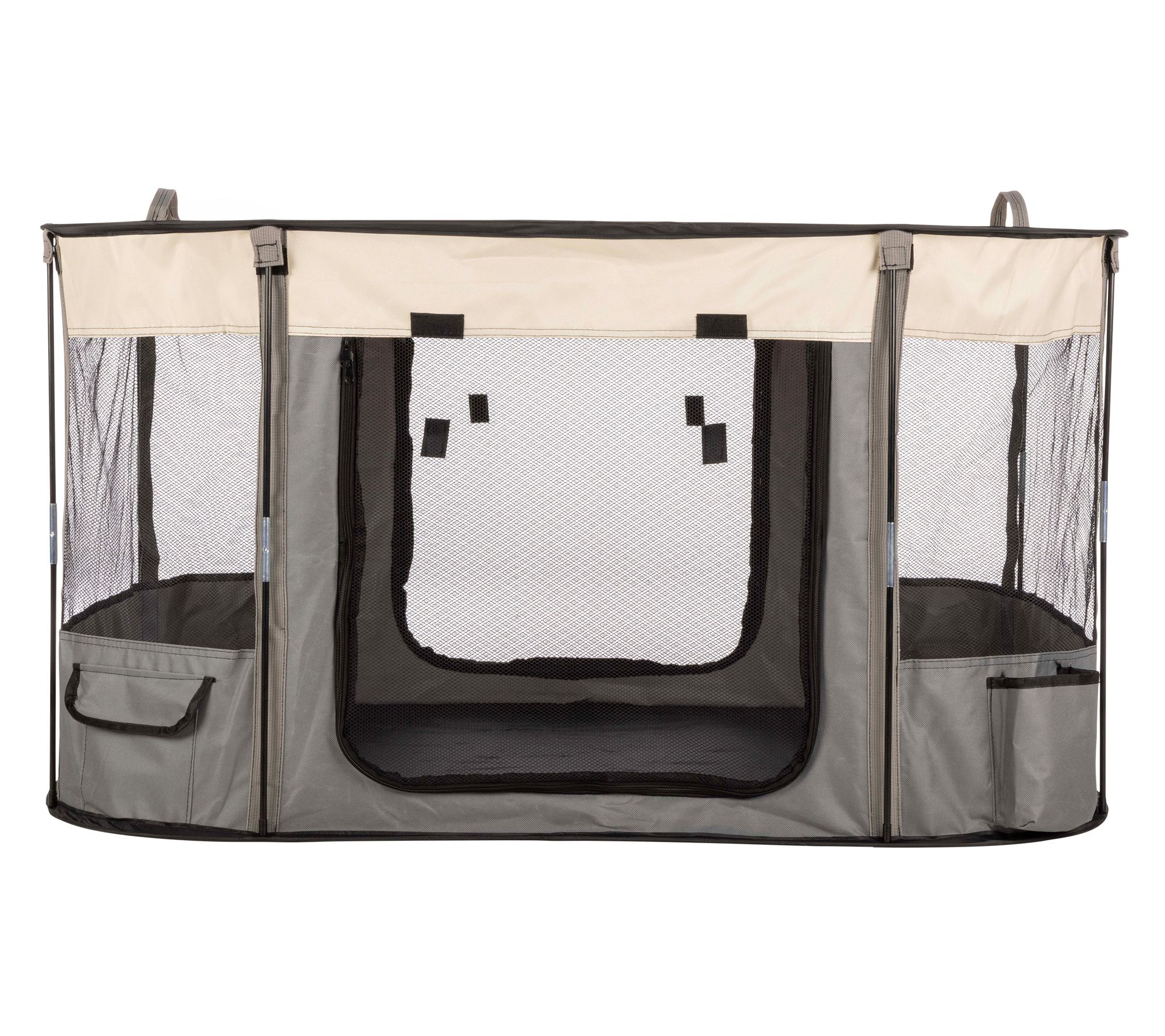 Petmaker Dog Playpen with Mesh Windows & Zippered Doors