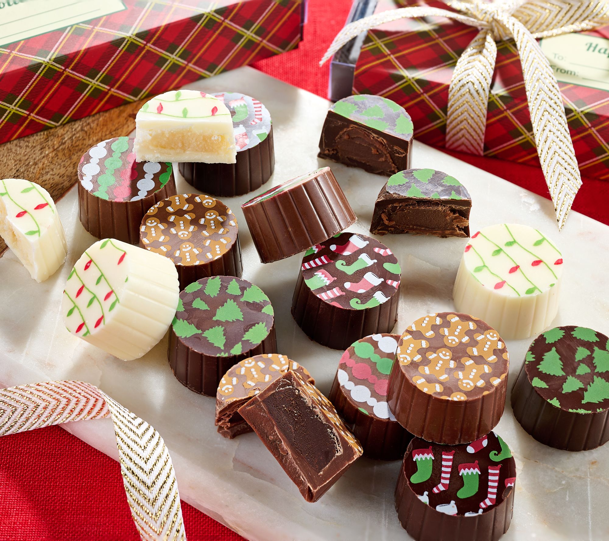 Chocolate Works (6)5pc Belgian Chocolate Holiday Truffle