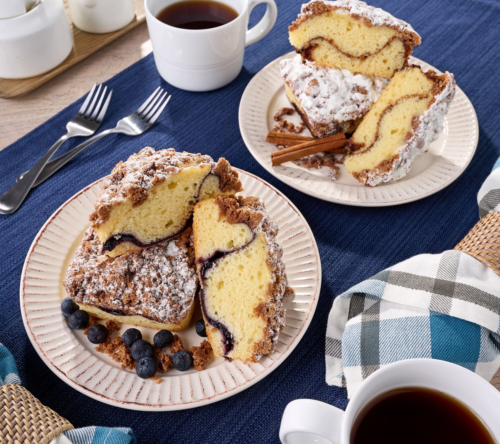 Jimmy the Baker (12) 6.5 oz Lemon Pie or Blueberry Pie Crumb Cakes