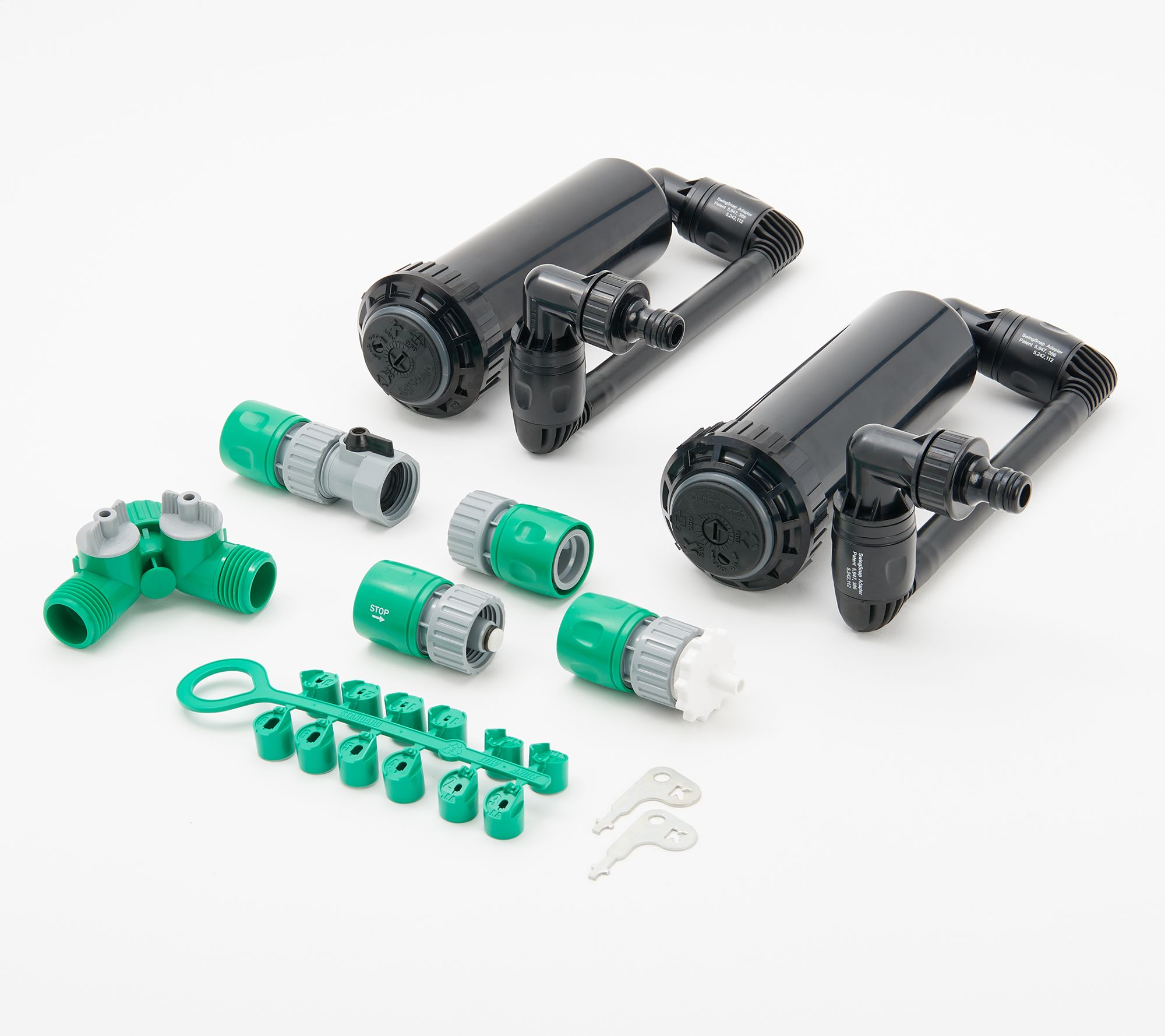 "As Is" Quick Snap Set of 2 InGround PopUp Adj. Sprinklers