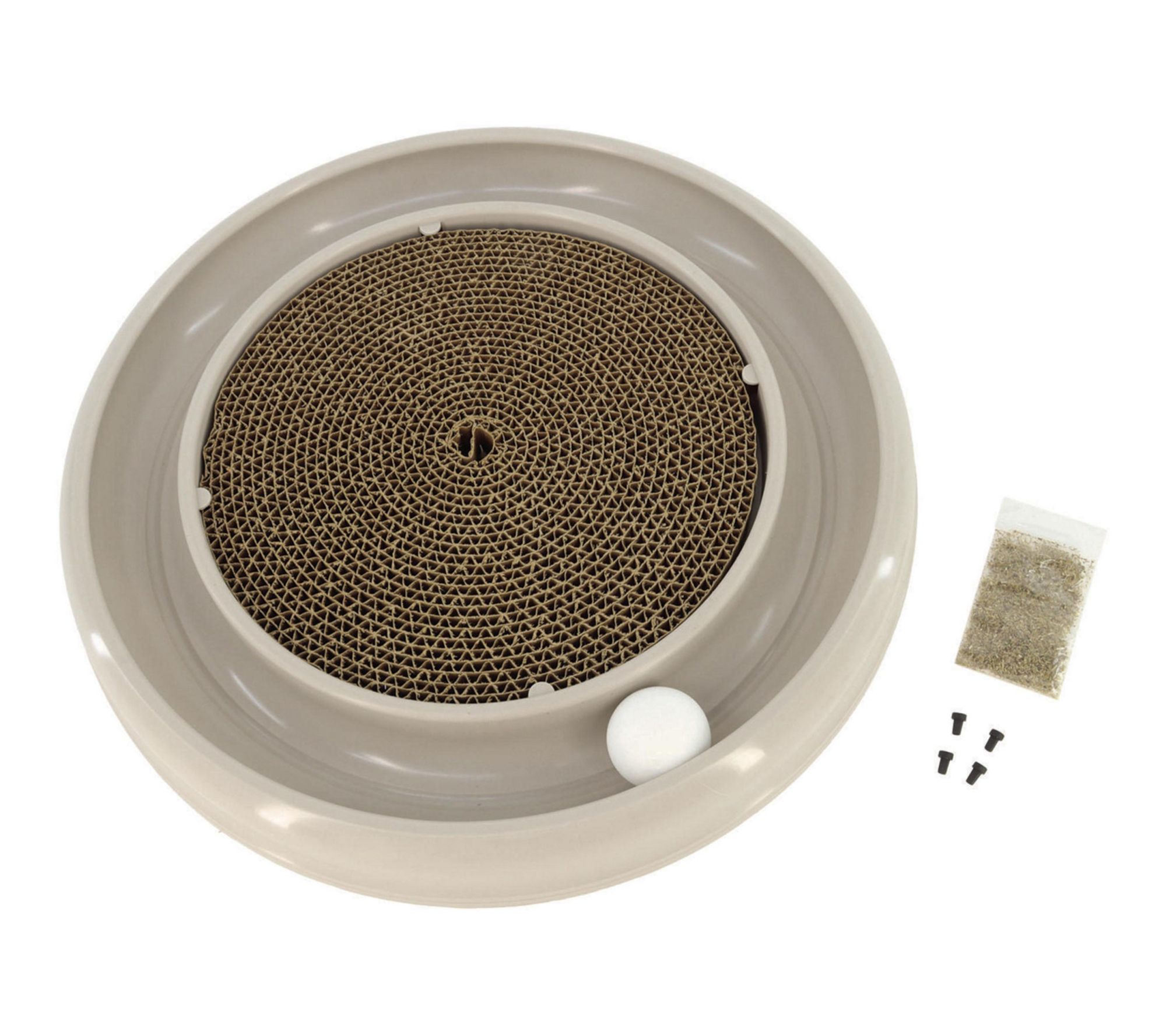 Turbo  15.5" Round Racetrack Scratcher Eco CatToy