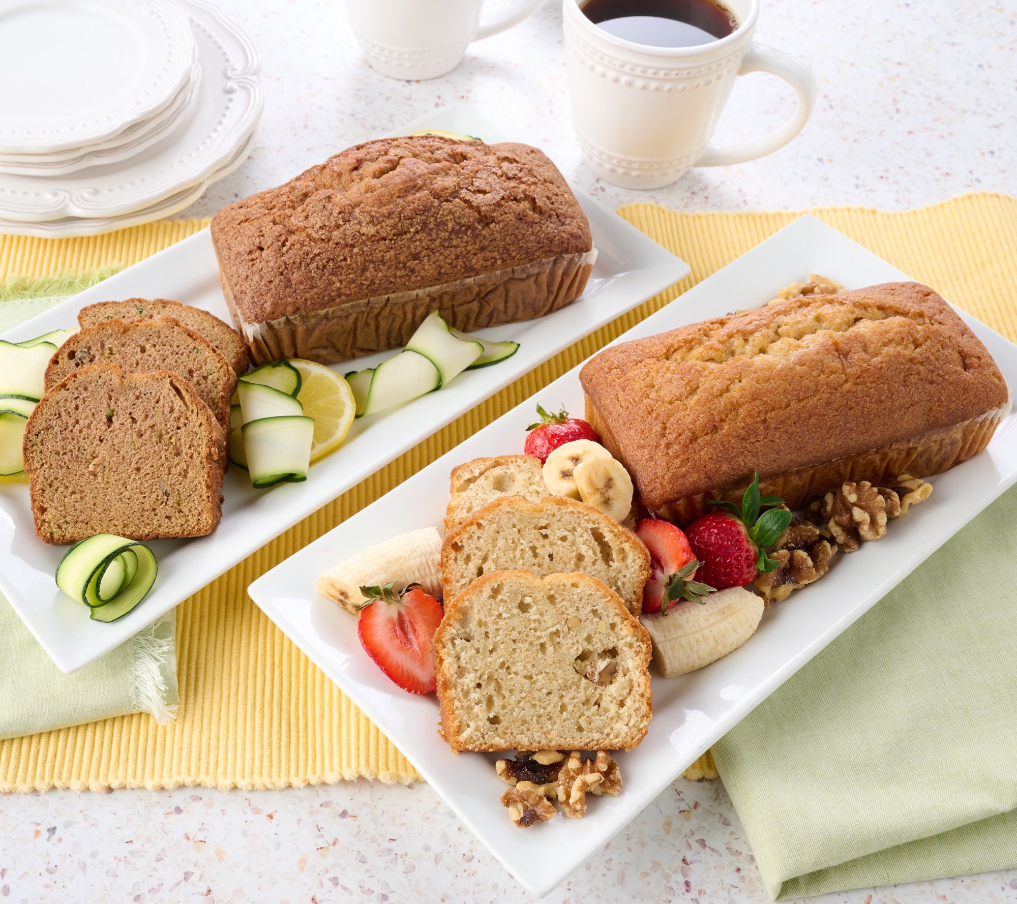 Bakehouse Bread (4) 14oz Sweet Banana or Zucchini Bread Loaves