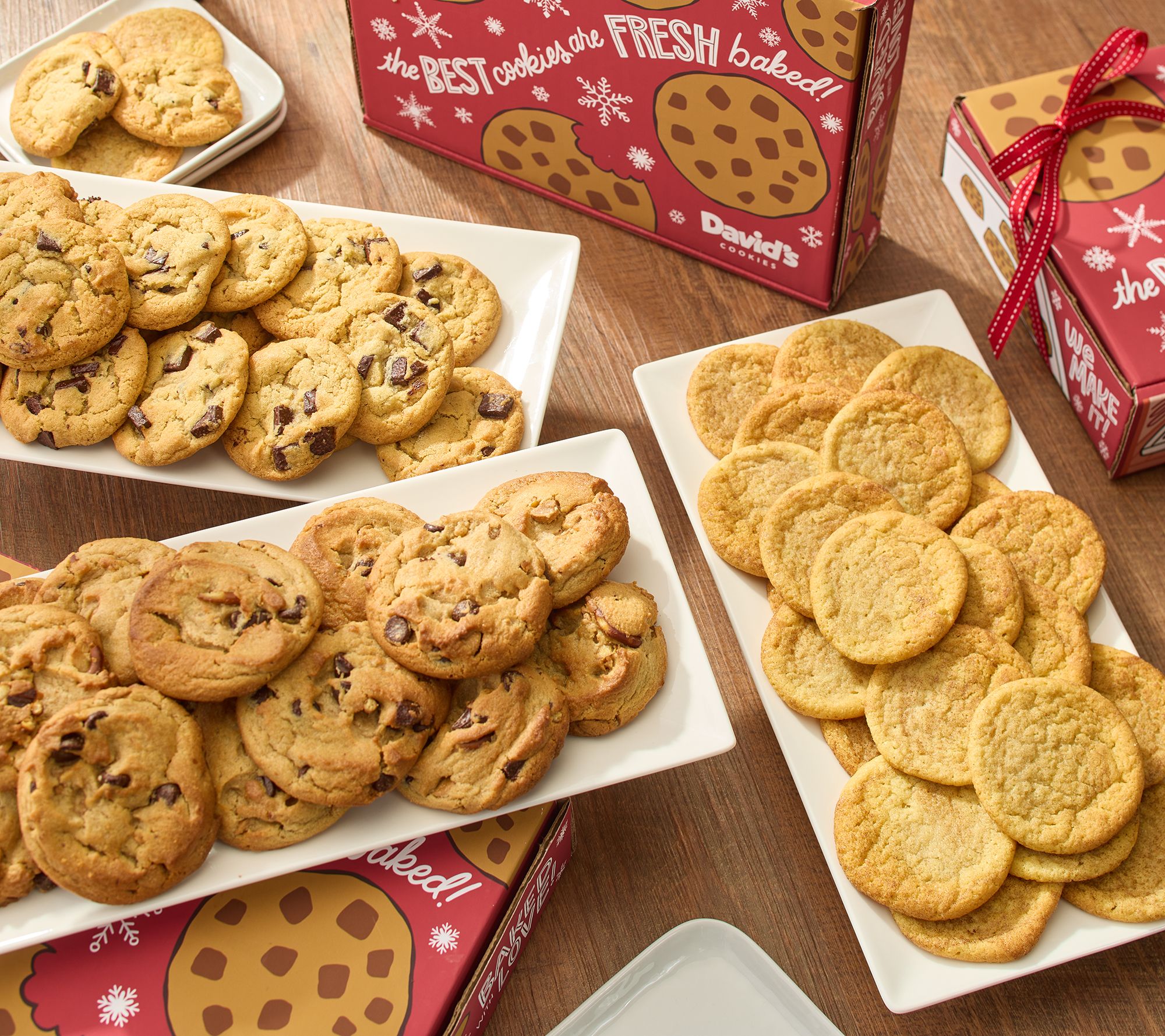 SH11/9 David's Cookies 174pc Holiday Cookie Exchange Auto-Delivery