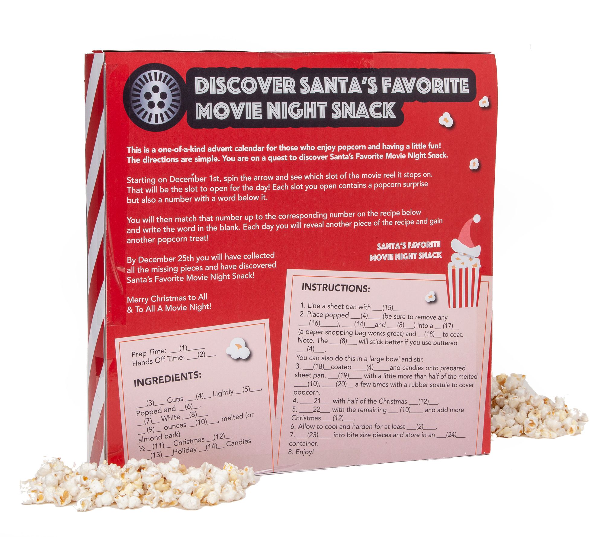 Ships 11 7 Wabash Valley Farms Santa s Secret Snack Advent Calendar 