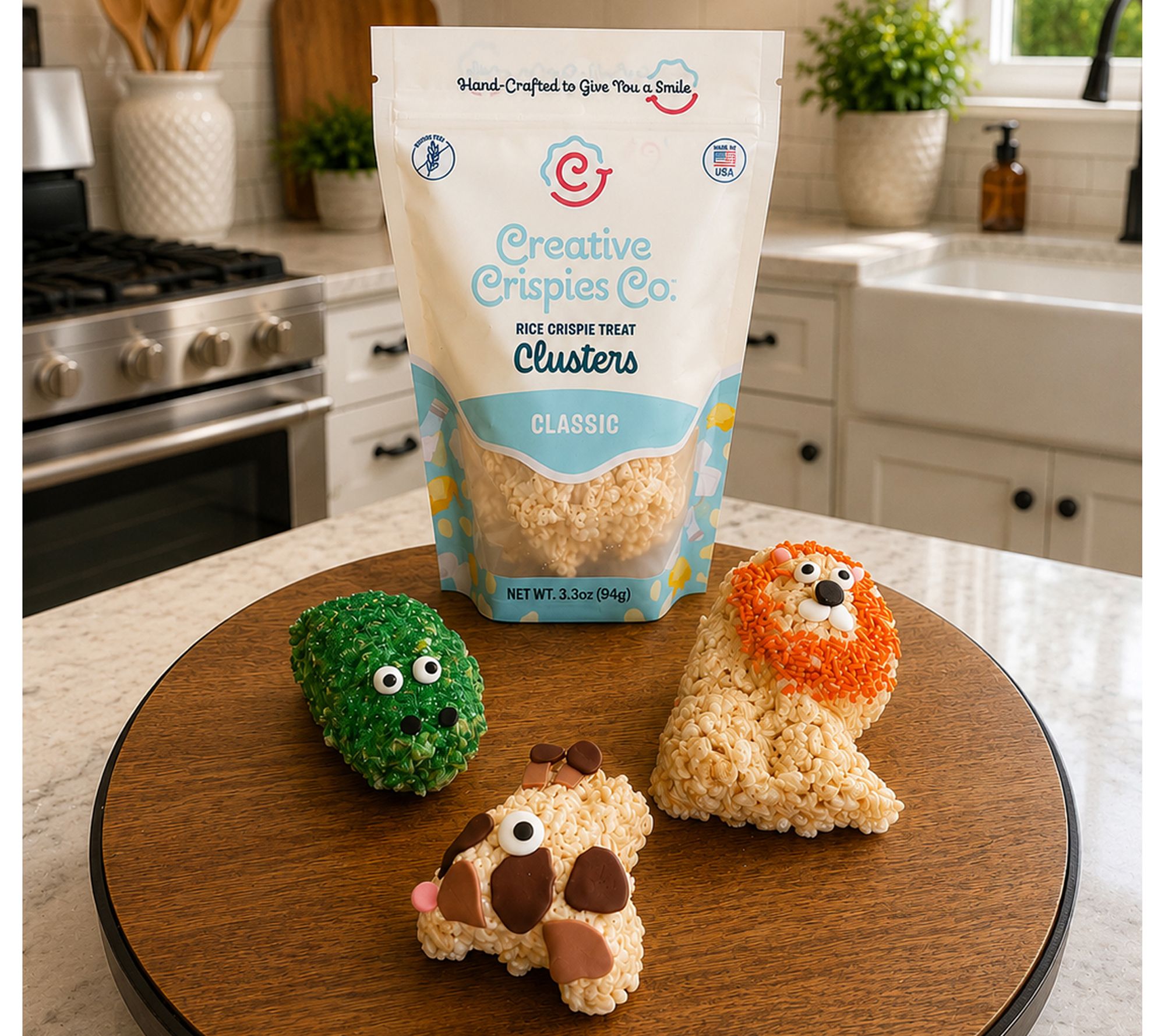 Creative Crispies 4pc Zoo Collection Rice Crispie Treats