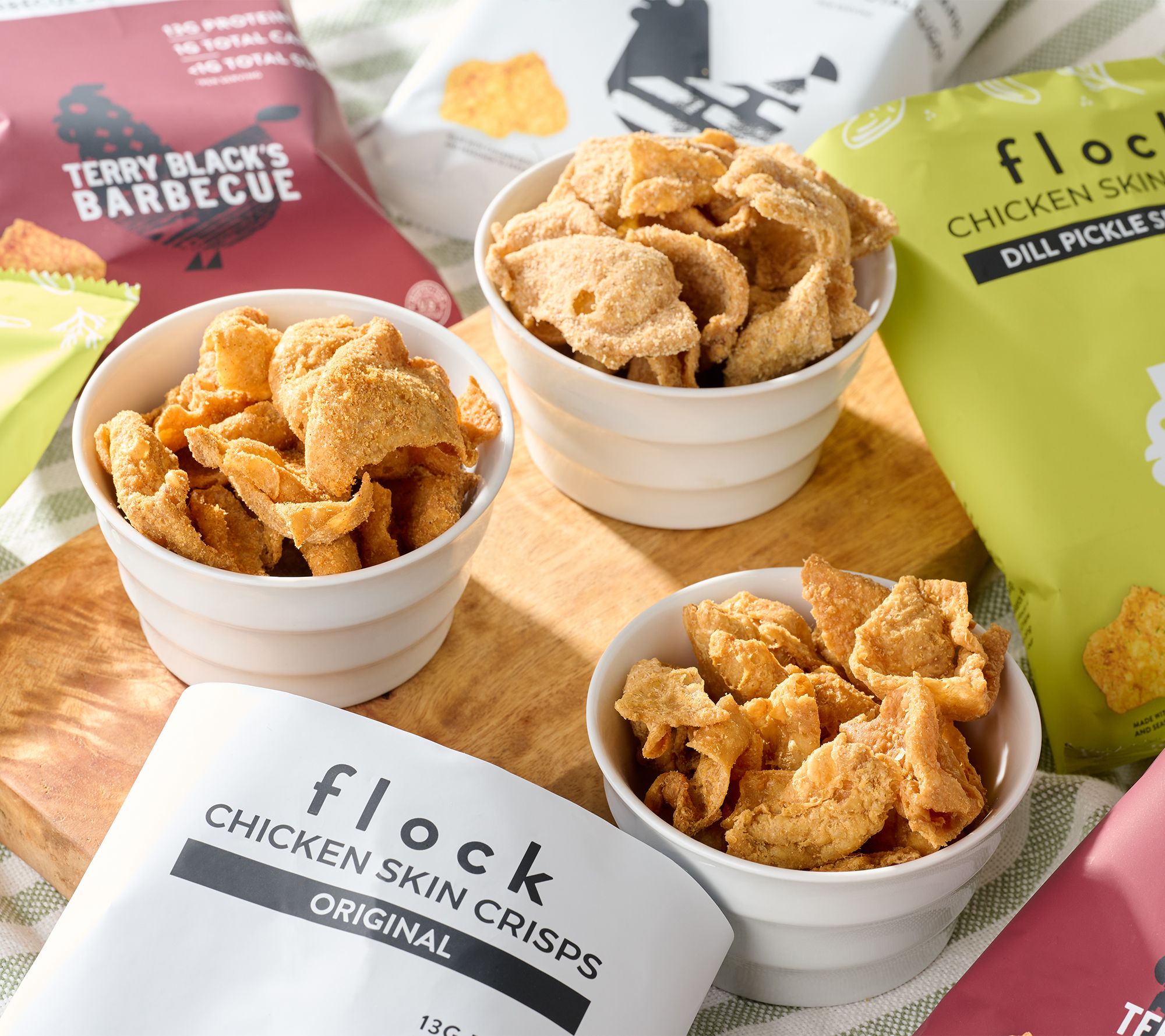 Flock (6) 2.5-oz Summer Picnic Pack Flavored Chicken Crisps