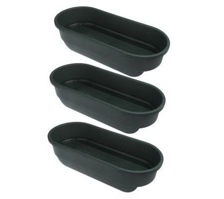 Set Of 3 Deck & Fence Railing Planters - Qvc.com