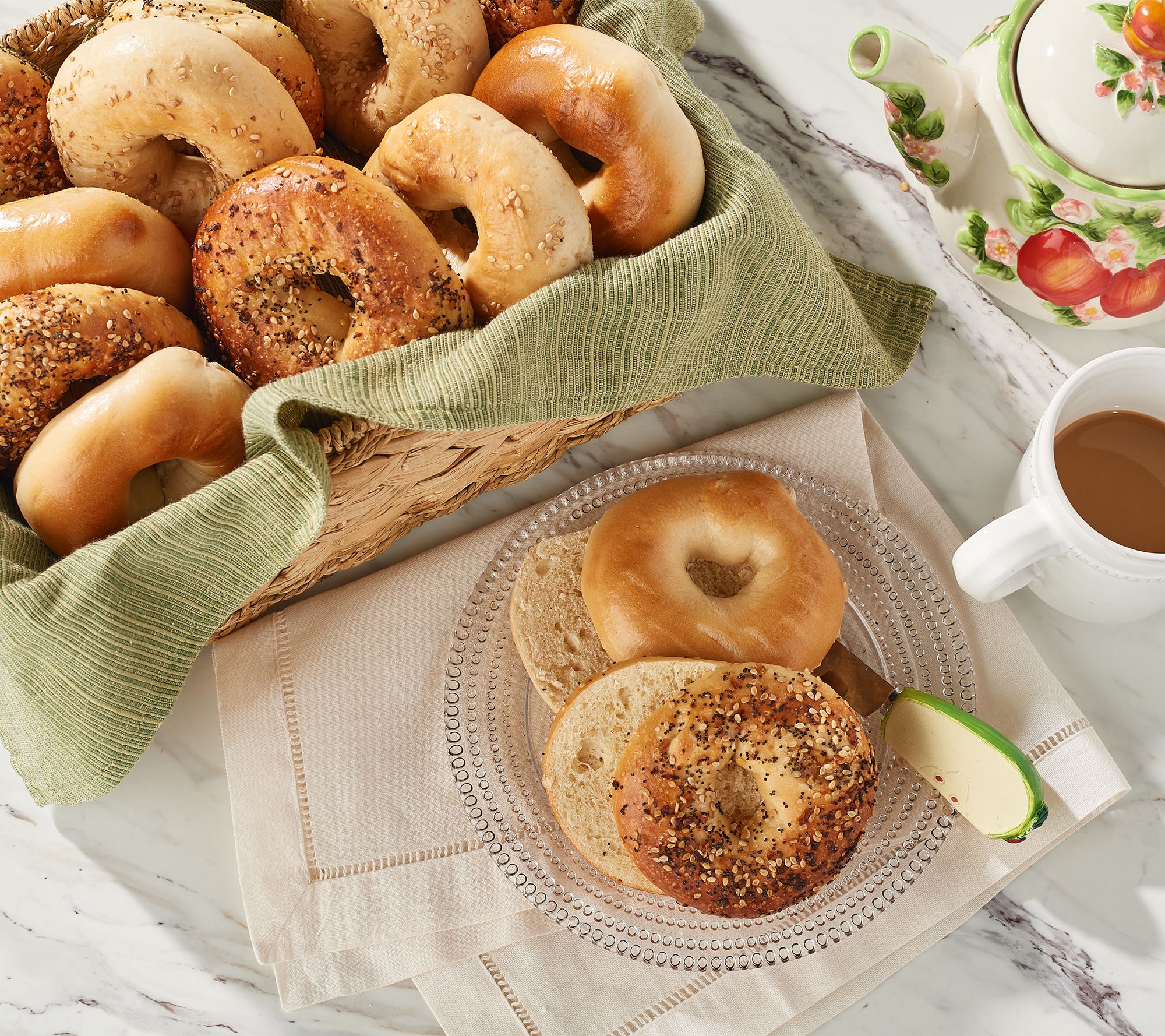 Just Bagels (36) 1.8-oz NYC Kettle Boiled Mini Bagel Sampler