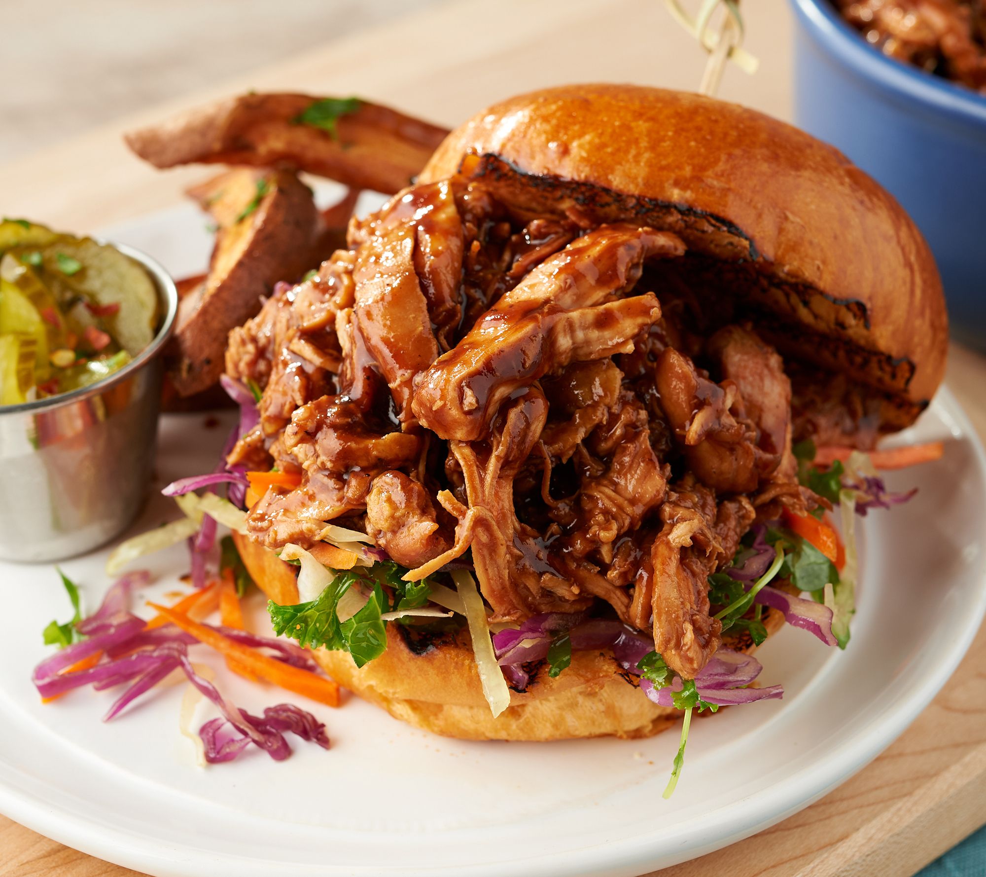 A-D Corky's BBQ (4) 1-lb Pulled Pork or Chicken Auto-Delivery