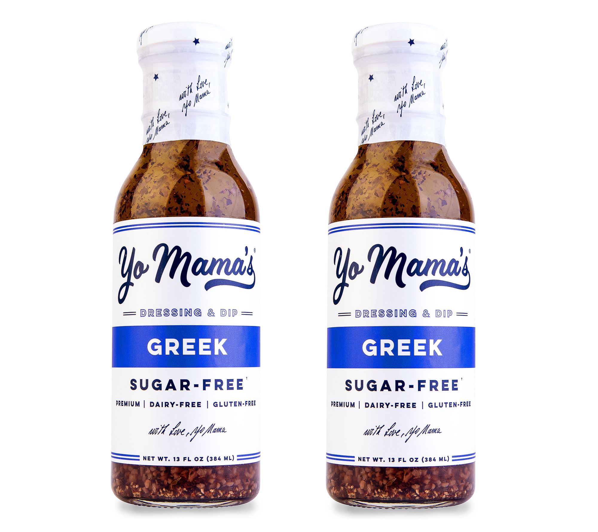 Yo Mama's (2) 13-oz Mediterranean Greek Dressing & Dip