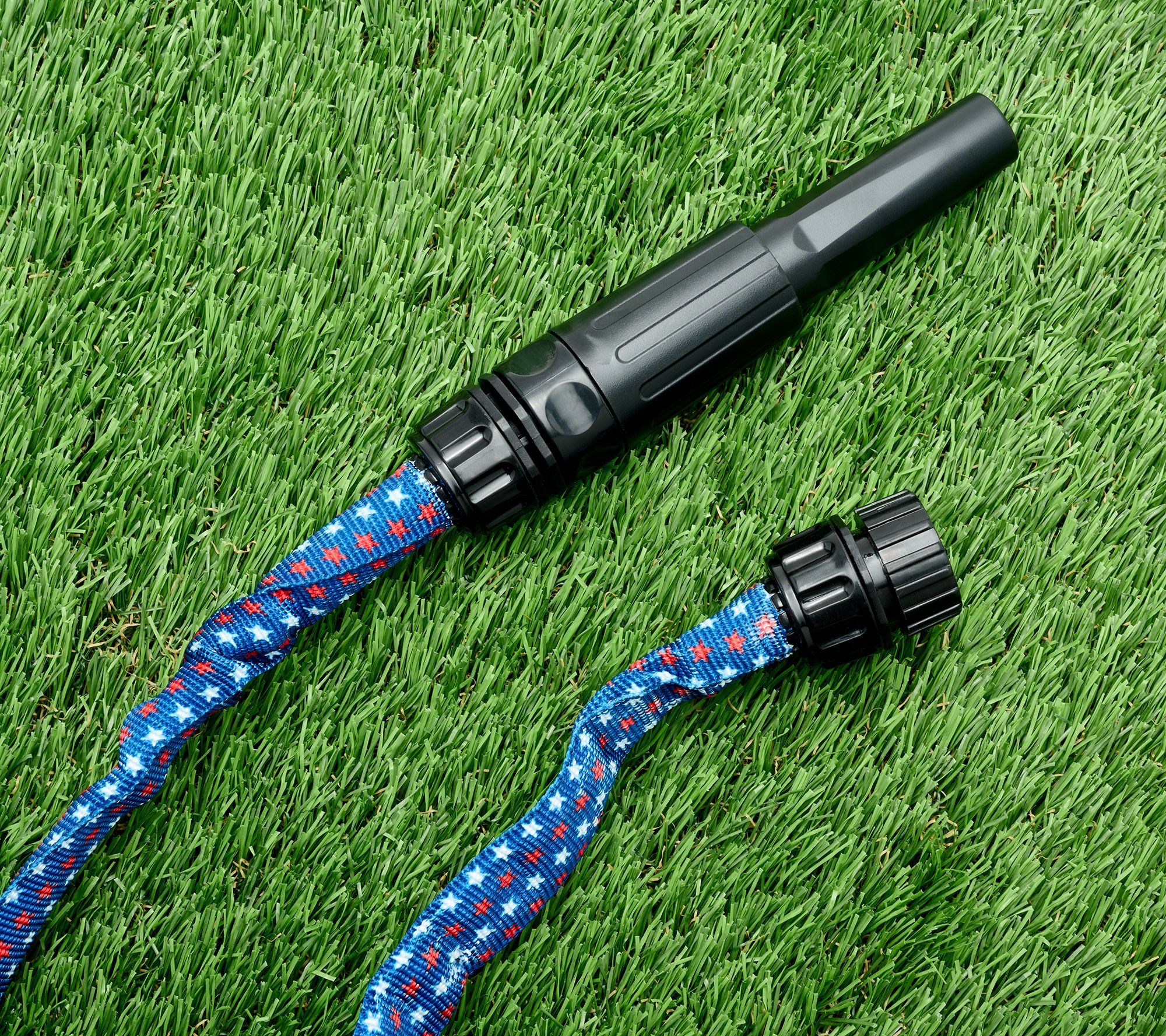 Bernini 40' Patriotic Hydrohose Fabric Hose with Nozzle