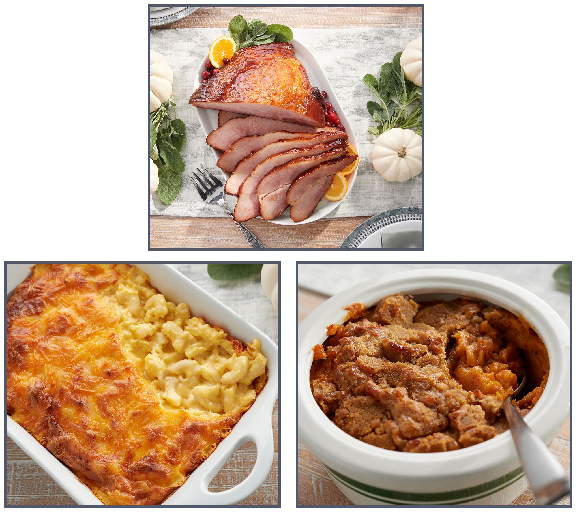 Corky's BBQ 5-lb Carver Ham w/ Glaze & (2) 2-lbs Side Dishes