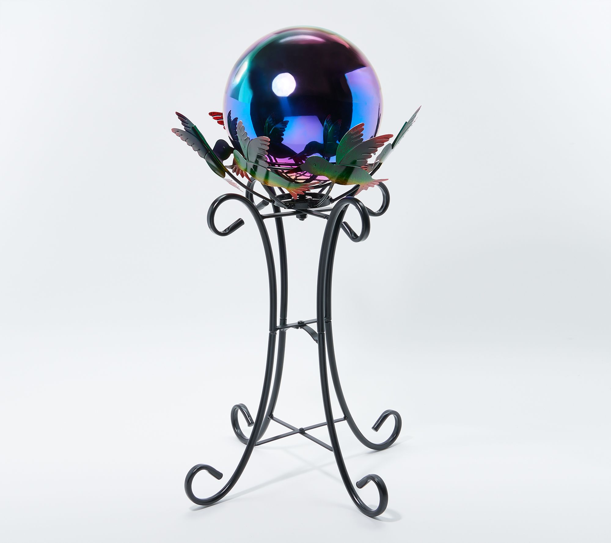 Plow & Hearth Gazing Ball and Spinner Stand Set Set