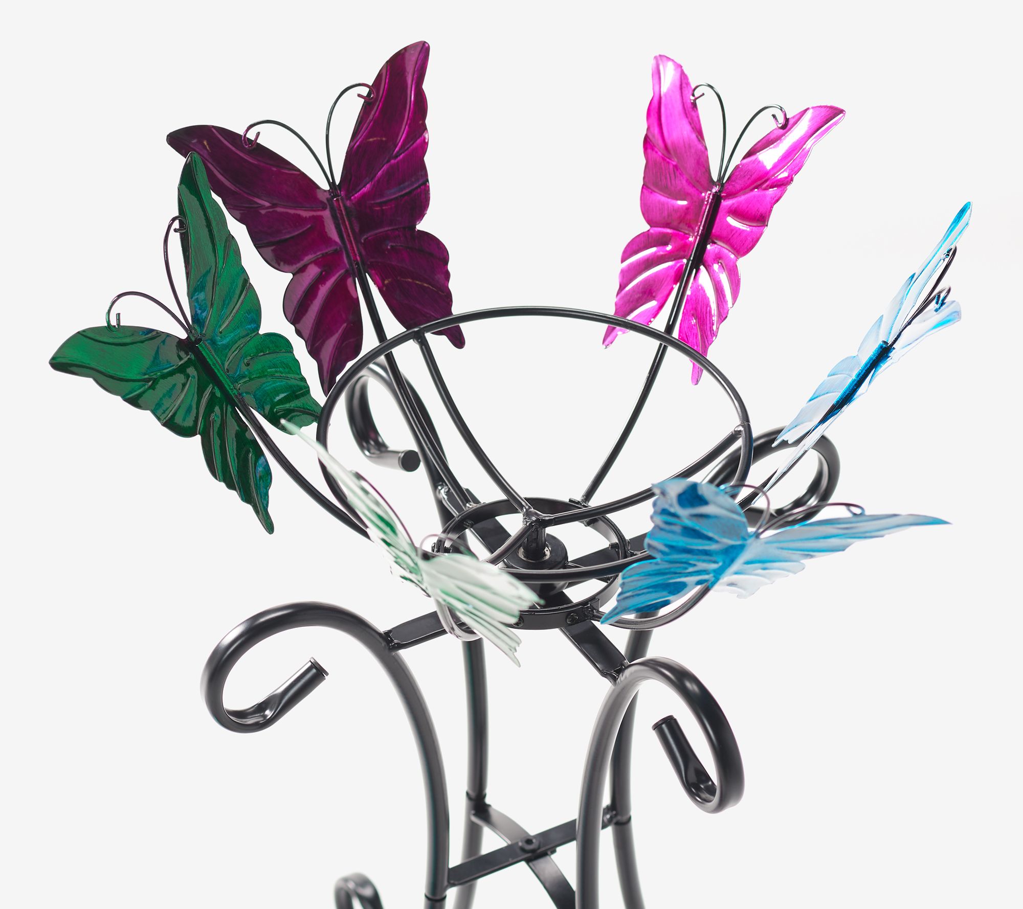 Plow & Hearth Gazing Ball and Spinner Stand Set Set