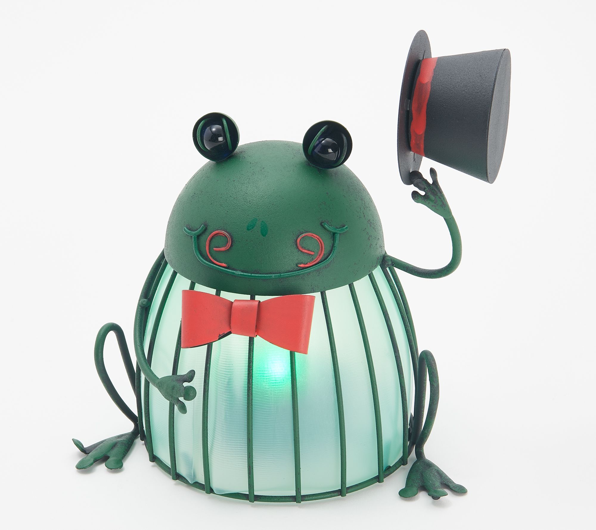 Ultimate Innovations Solar Metal Garden Frog