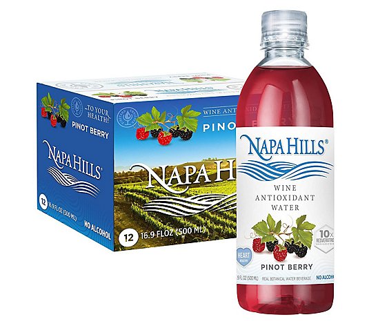 Napa Hills (12) 16.9 oz Pinto Berry Vineyard Enriched Water