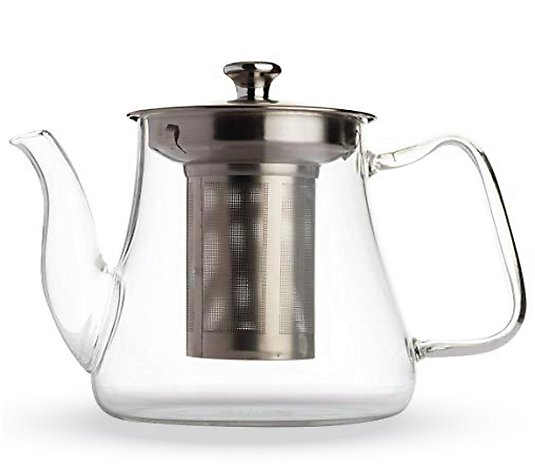 Vahdam 33oz Radiance Glass Tea Pot with Infuser
