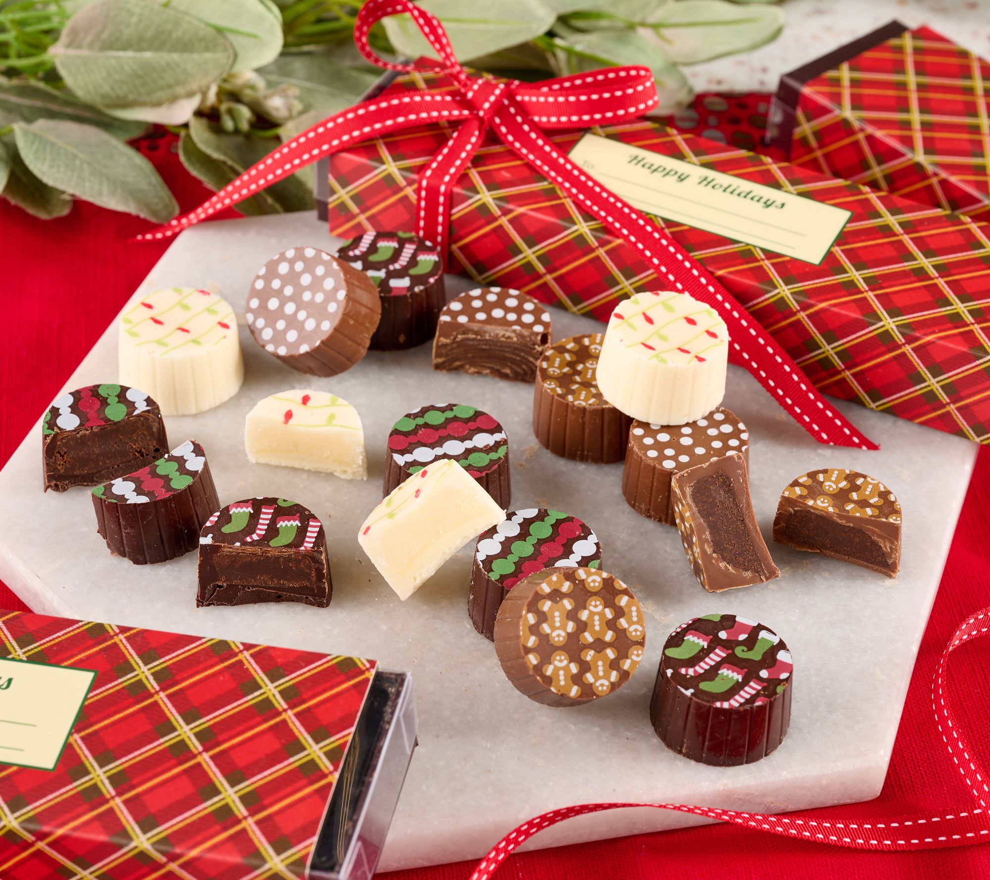 Chocolate Works (5) 5pc Holiday Truffles & Gift Sleeve Set