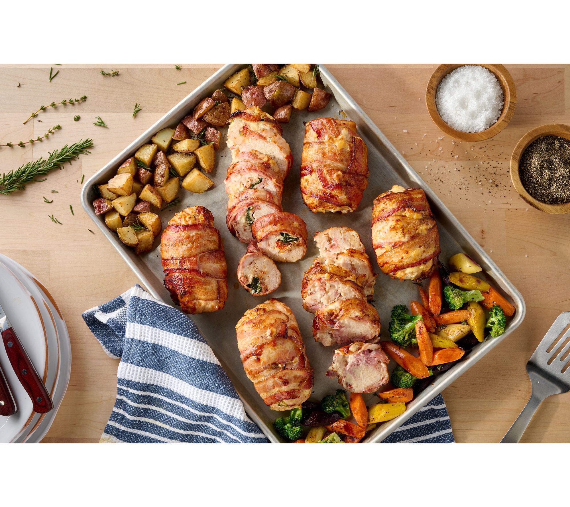Family Farms (12) 14-oz Bacon Wrapped Stuffed Chicken Breasts