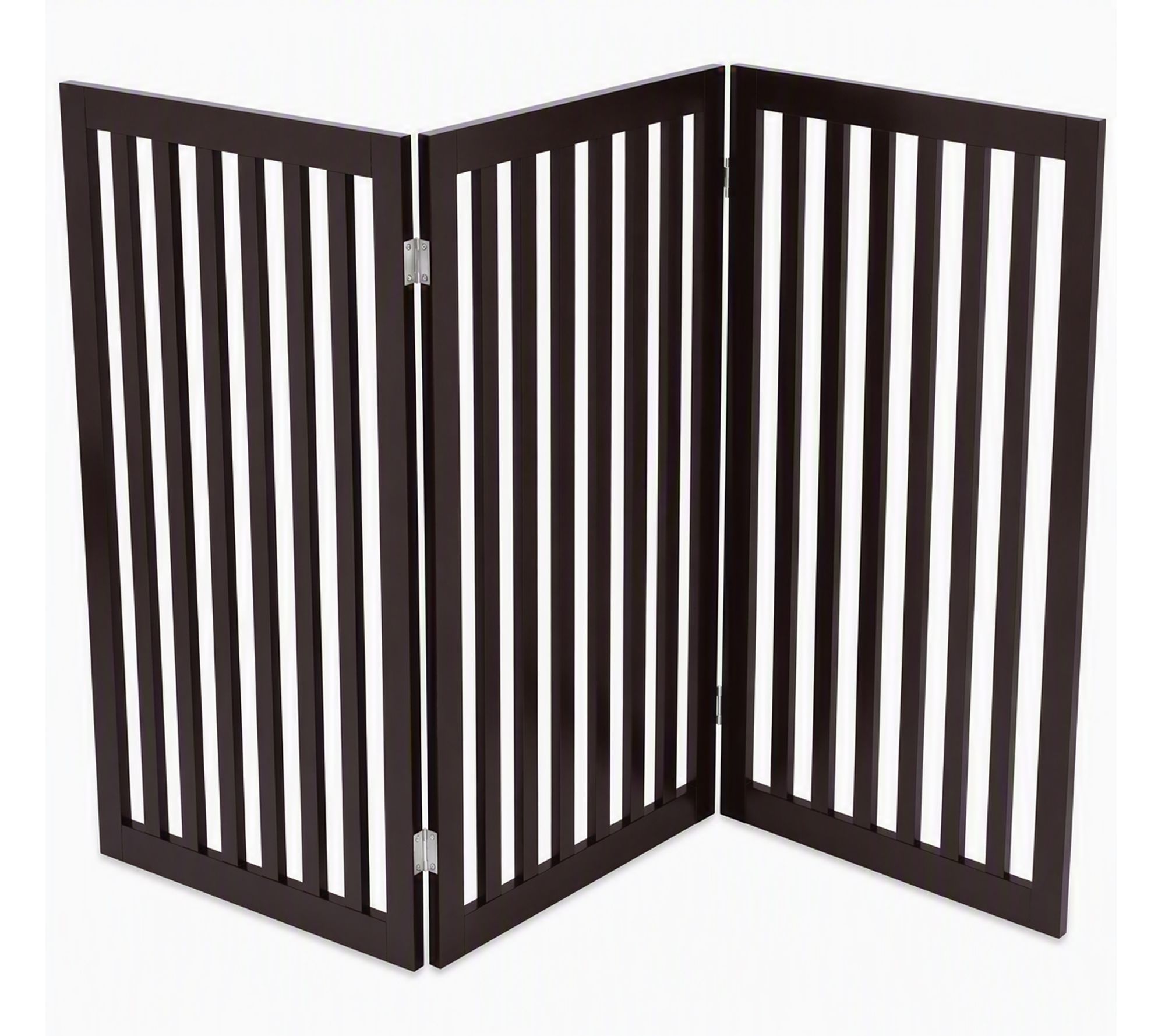 BirdRock Home Wooden 3 Panel Freestanding 36" Pet Gate