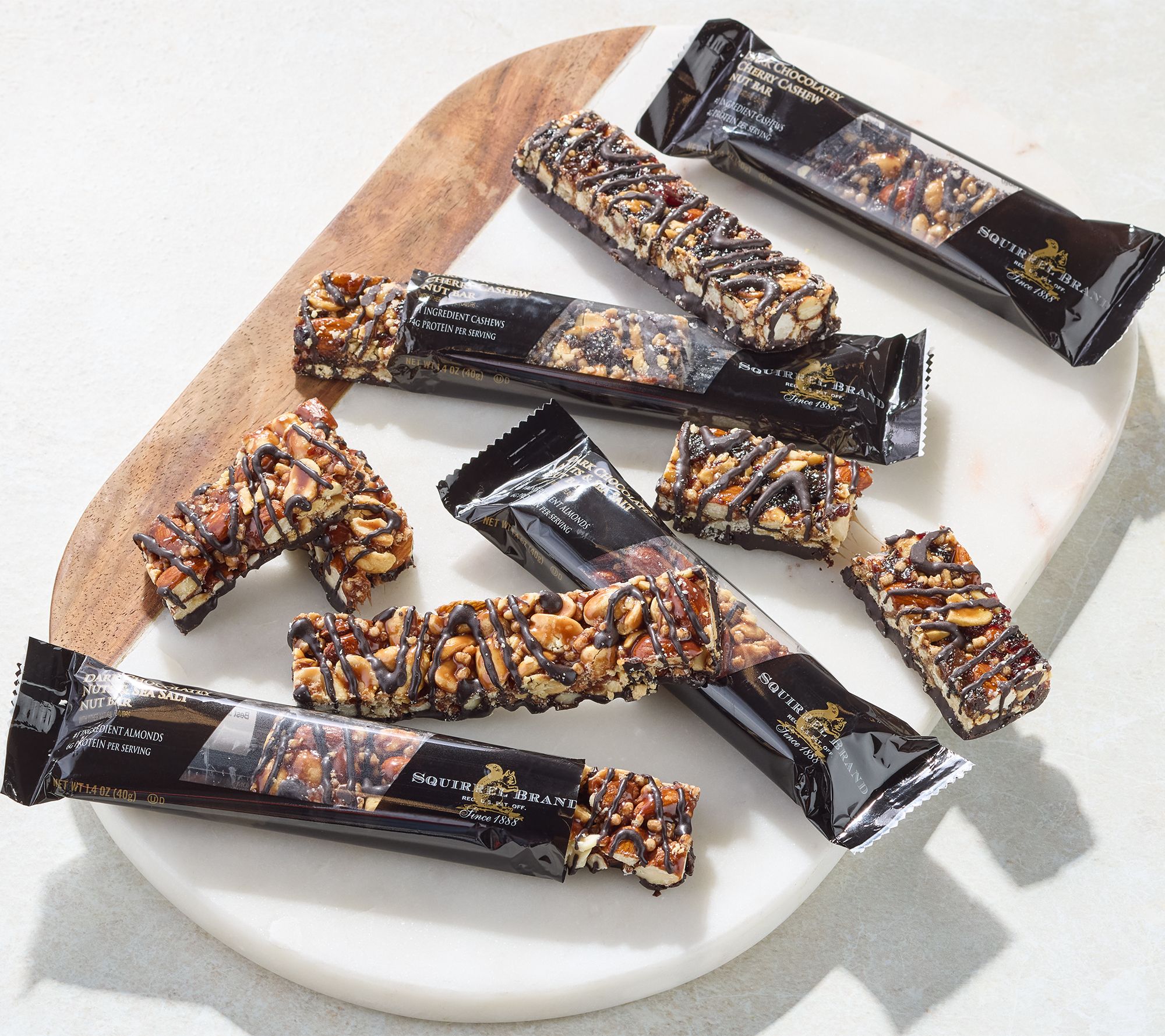 Squirrel Brand (12) 1.4-oz Chocolate & Nut Snack Bar Assortment