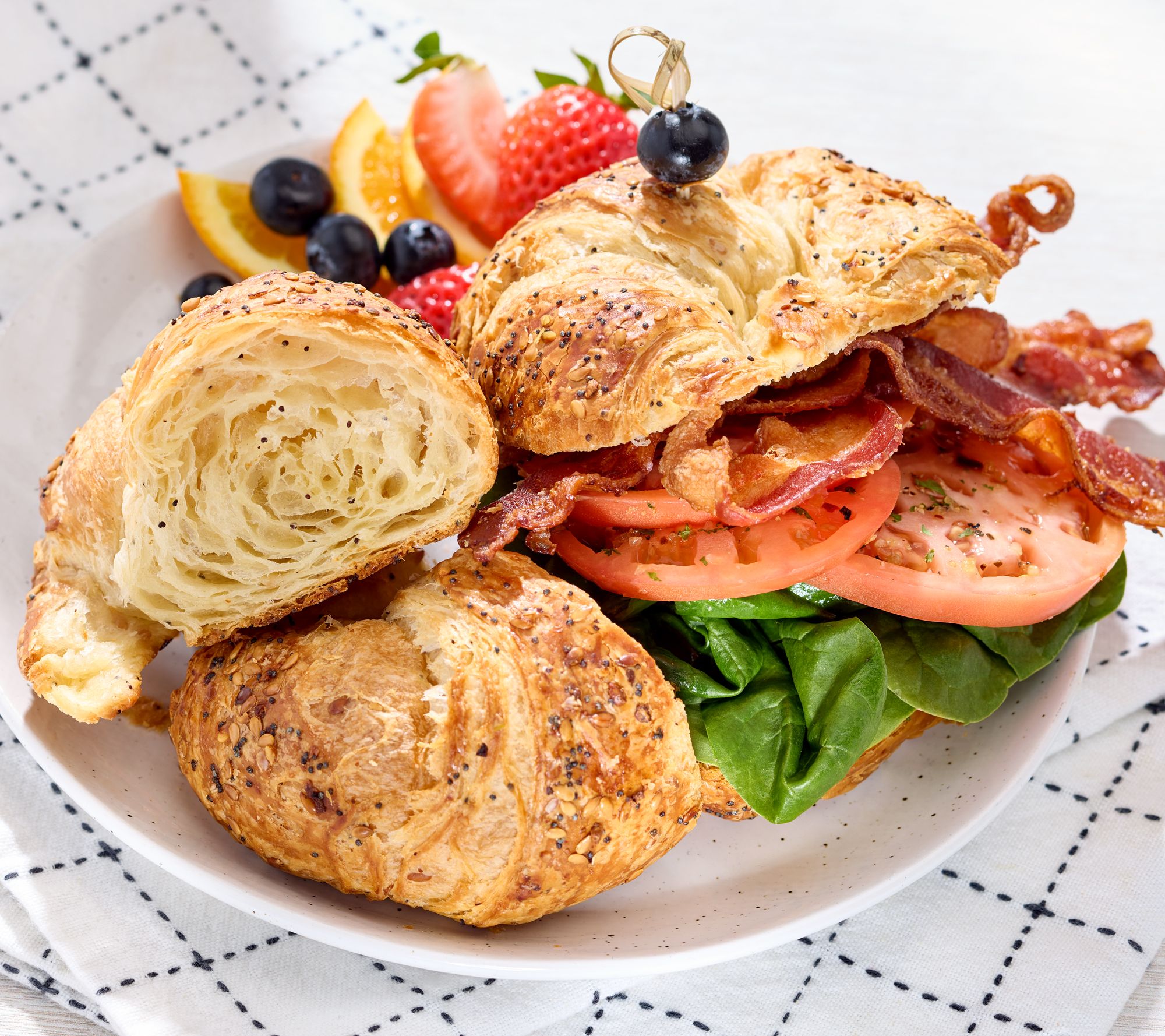 Authentic Gourmet (12) 3.5oz Everything Croissants