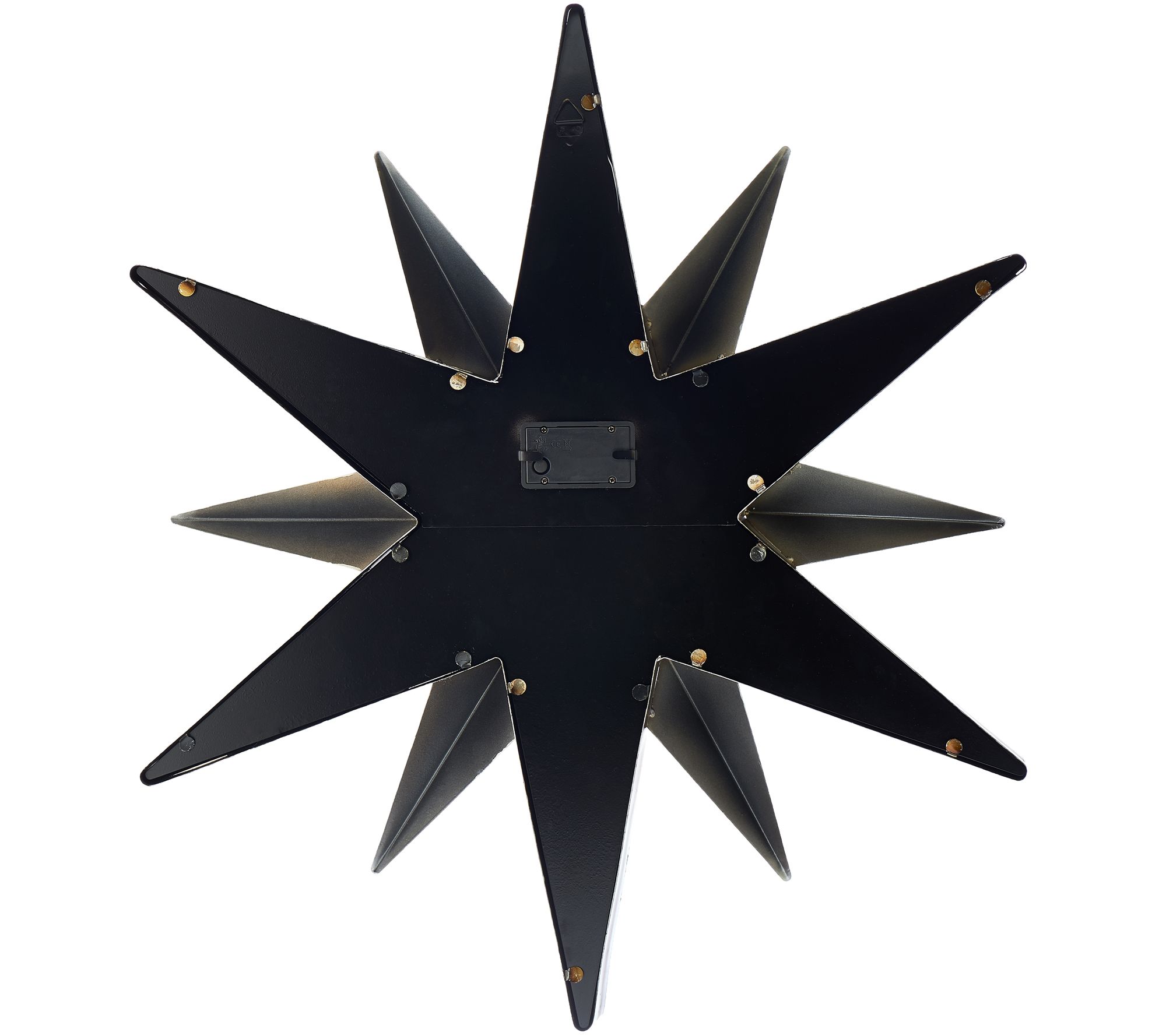 Metal Marquee Sun Wall Art with Solar LED Lights