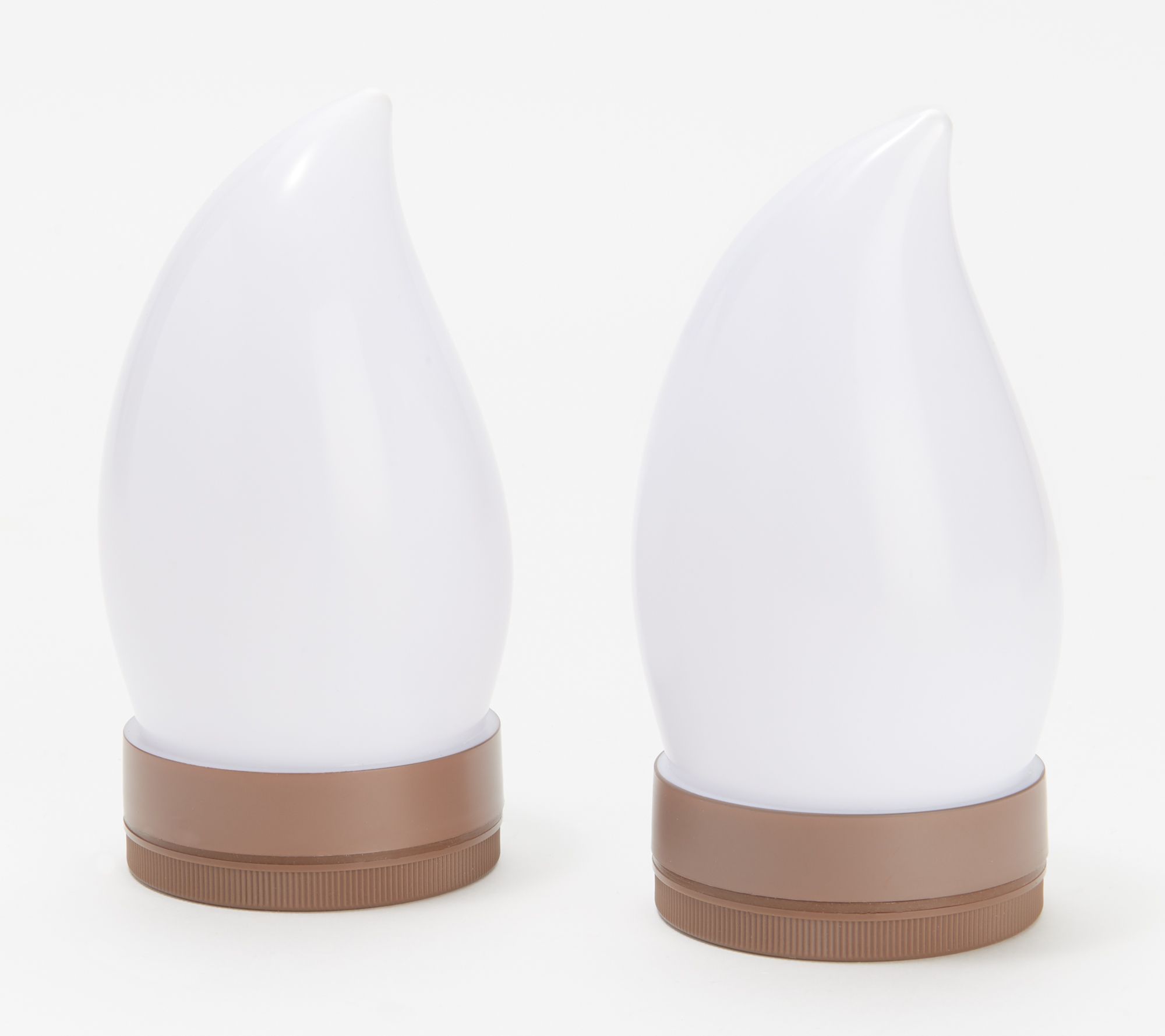 Barbara King Set of 2 12" Square Wicker Lanterns w/ Tiki Flame