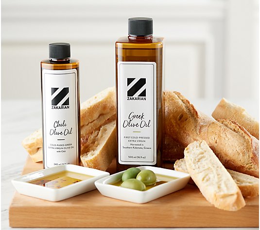 Geoffrey Zakarian 250mL Chili & 500mL Extra Virgin Olive Oil Set