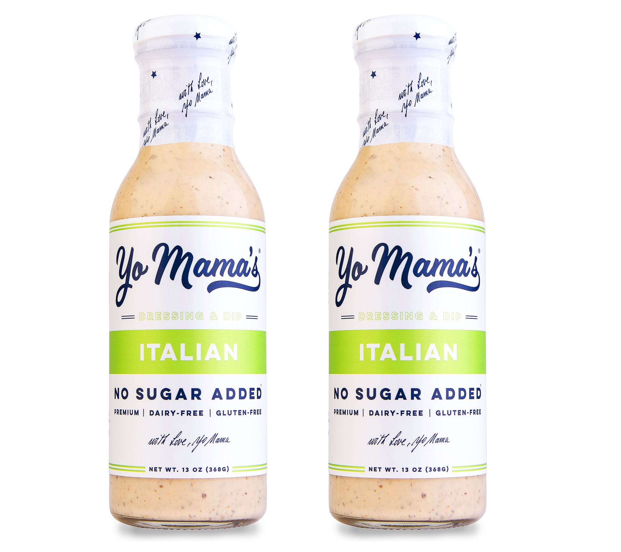Yo Mama's (2) 13-oz Creamy Italian Dressing & Dip