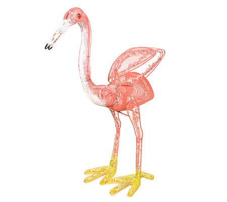 Flamingo Animated Lighted Garden Sculpture