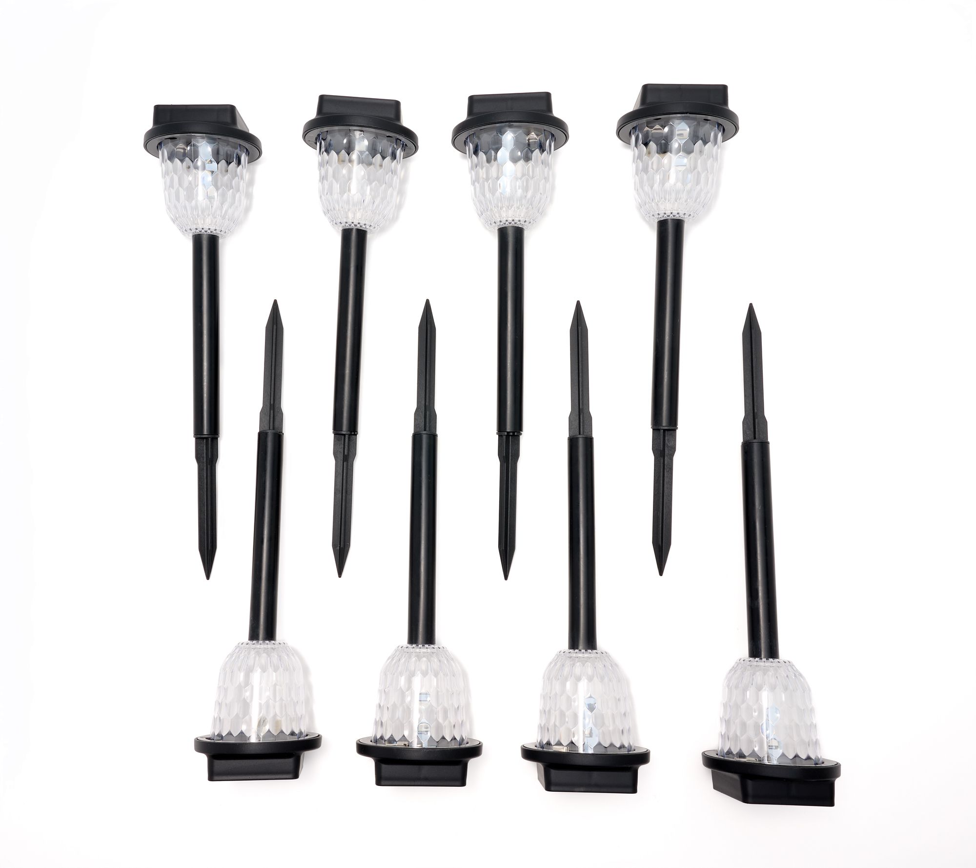  Bliss 8-pc White or Dancing Color-Morphing Solar Light Set - M132105