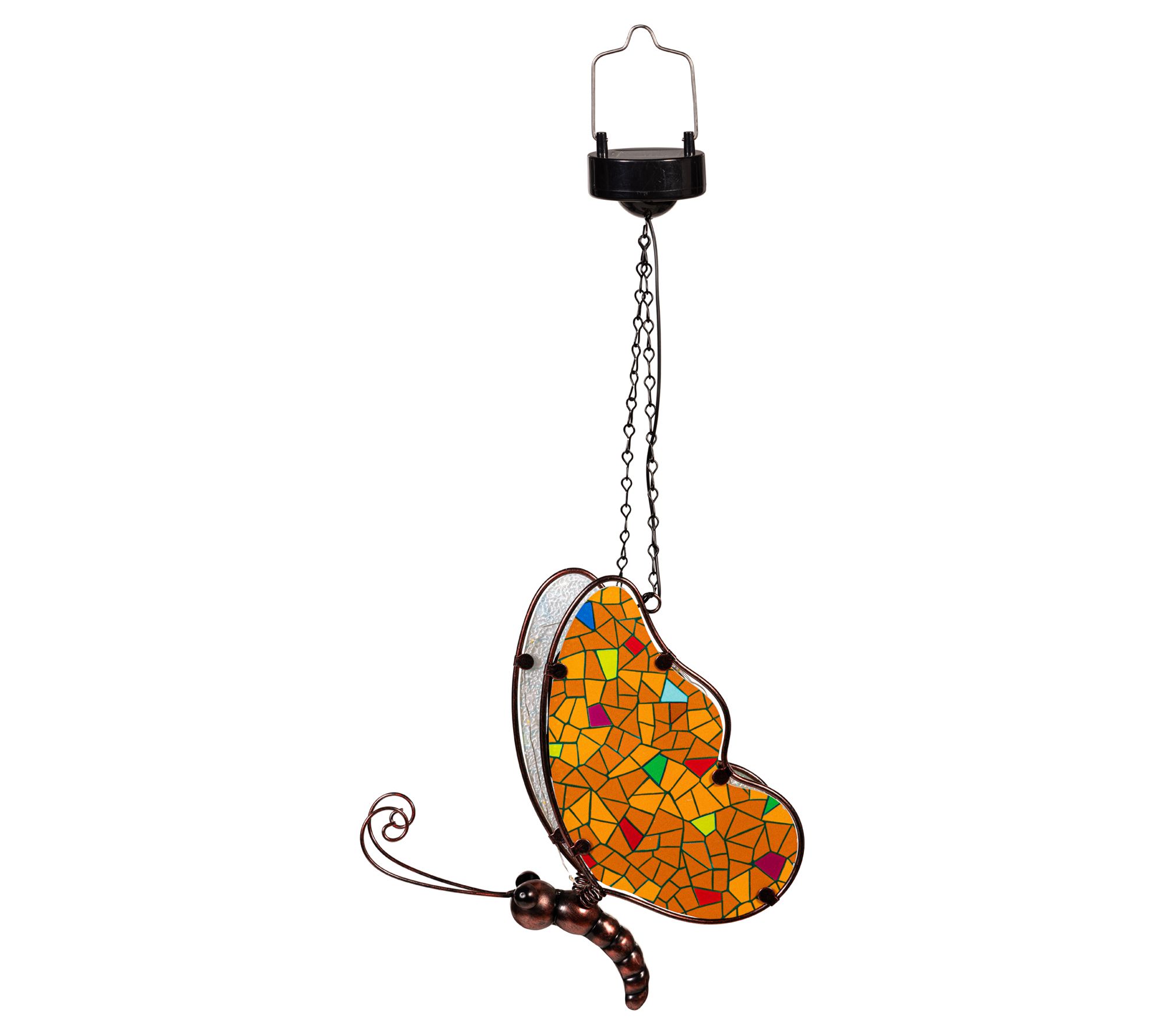 "As Is" Plow & Hearth Solar Glass Mosaic- Style Hanging Critter