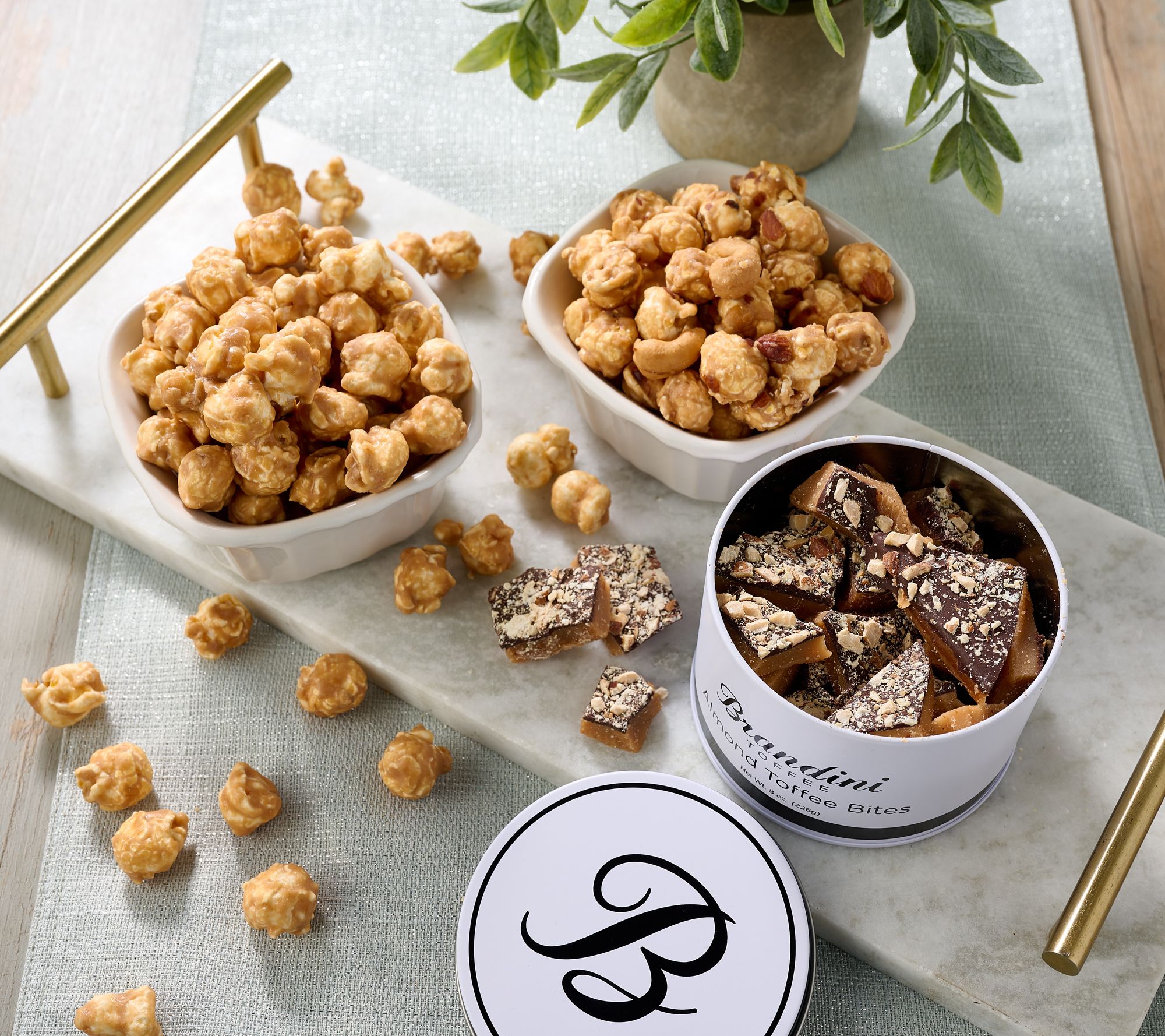Brandini Toffee Trio Bundle with Toffee Bites & Popcorn