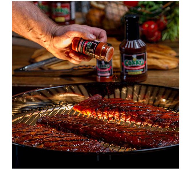 Corky's BBQ (10) 2-lb Ribs with BBQ Sauce and Seasoning