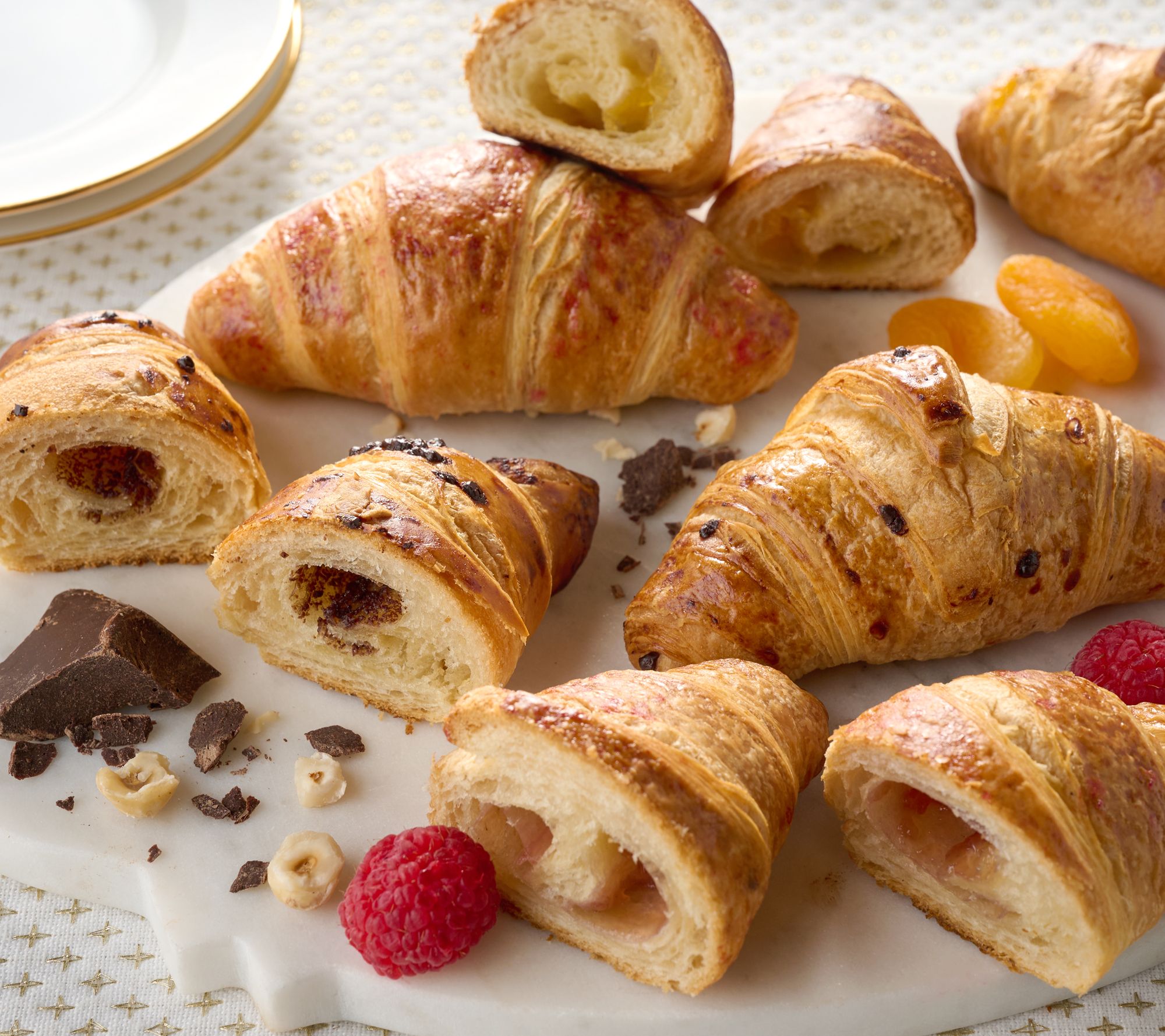 A-D Authentic Gourmet 24 Mini Filled Croissants Auto-Delivery