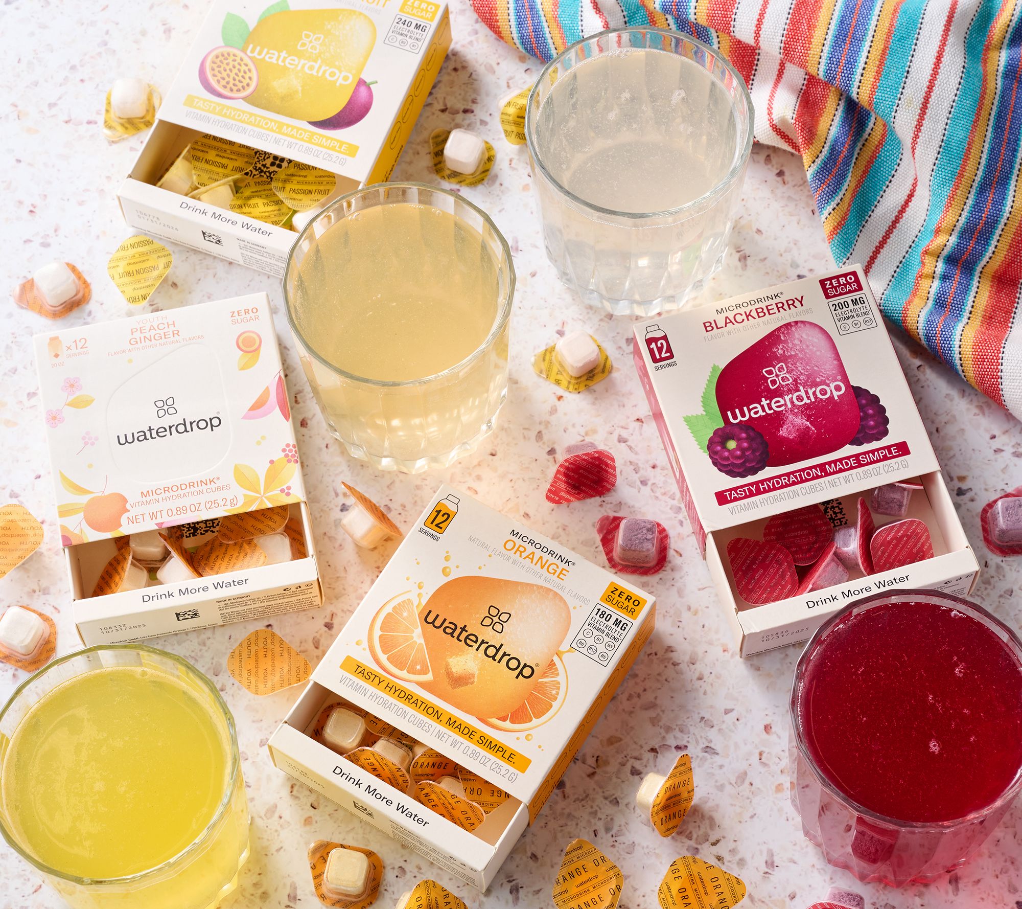 Waterdrop 48ct 0g Sugar Vitamin-Infused Microdrink Drop-in Cubes